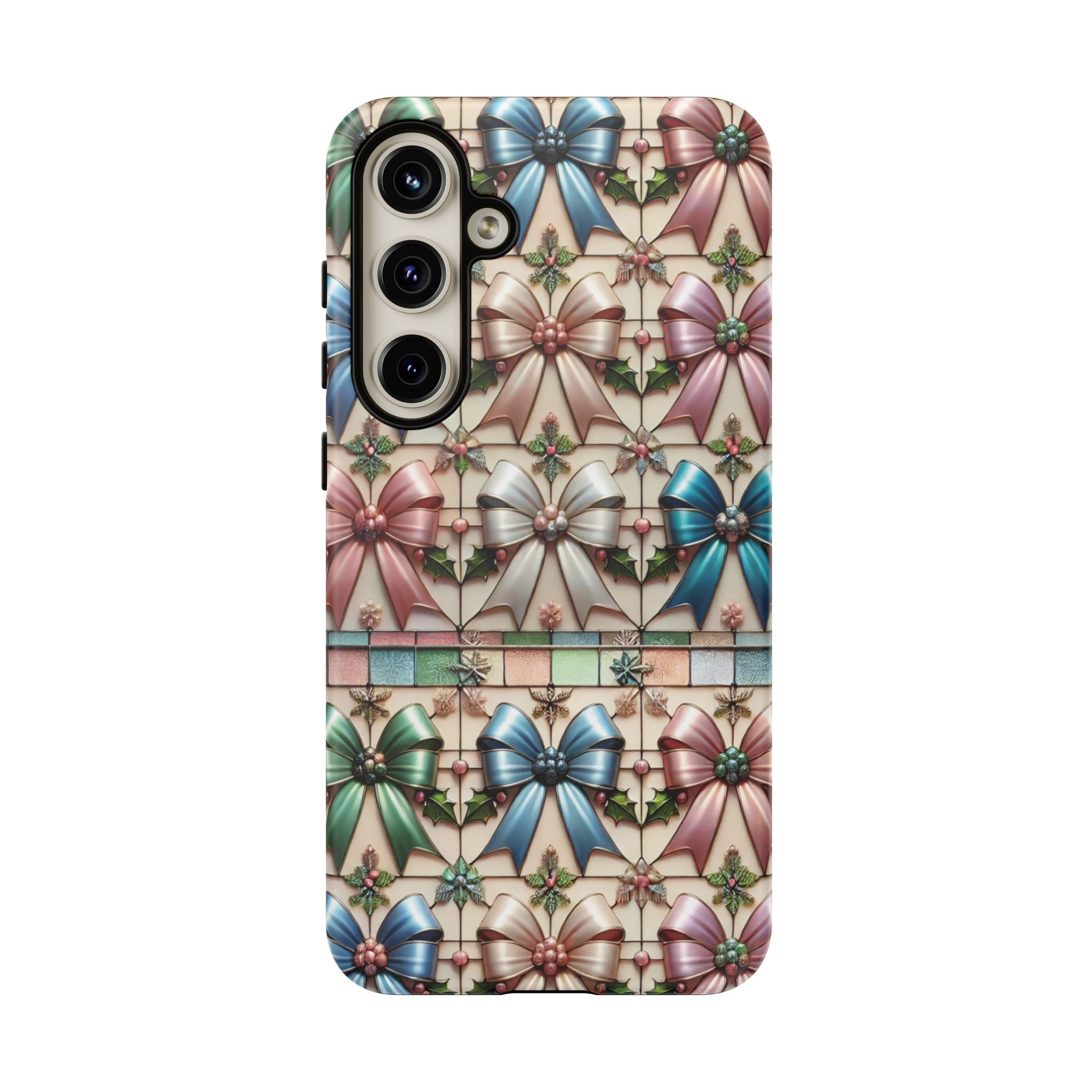 Coquette Bows Pastel Phone Case for iPhone 17 ,  15 14 13 12  21 23 Samsung, and Pixel | Stylish Protective Cover Gift for Her Perfect for Floral Lover