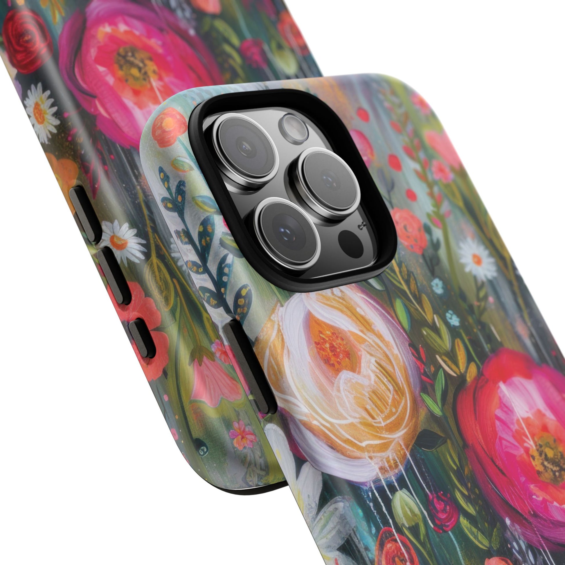 Watercolor Boho Floral Phone Case for iPhone 16 15 14 13 12  21 23 Samsung, and Pixel | Stylish Protective Cover Gift for Her Perfect for Floral Lover