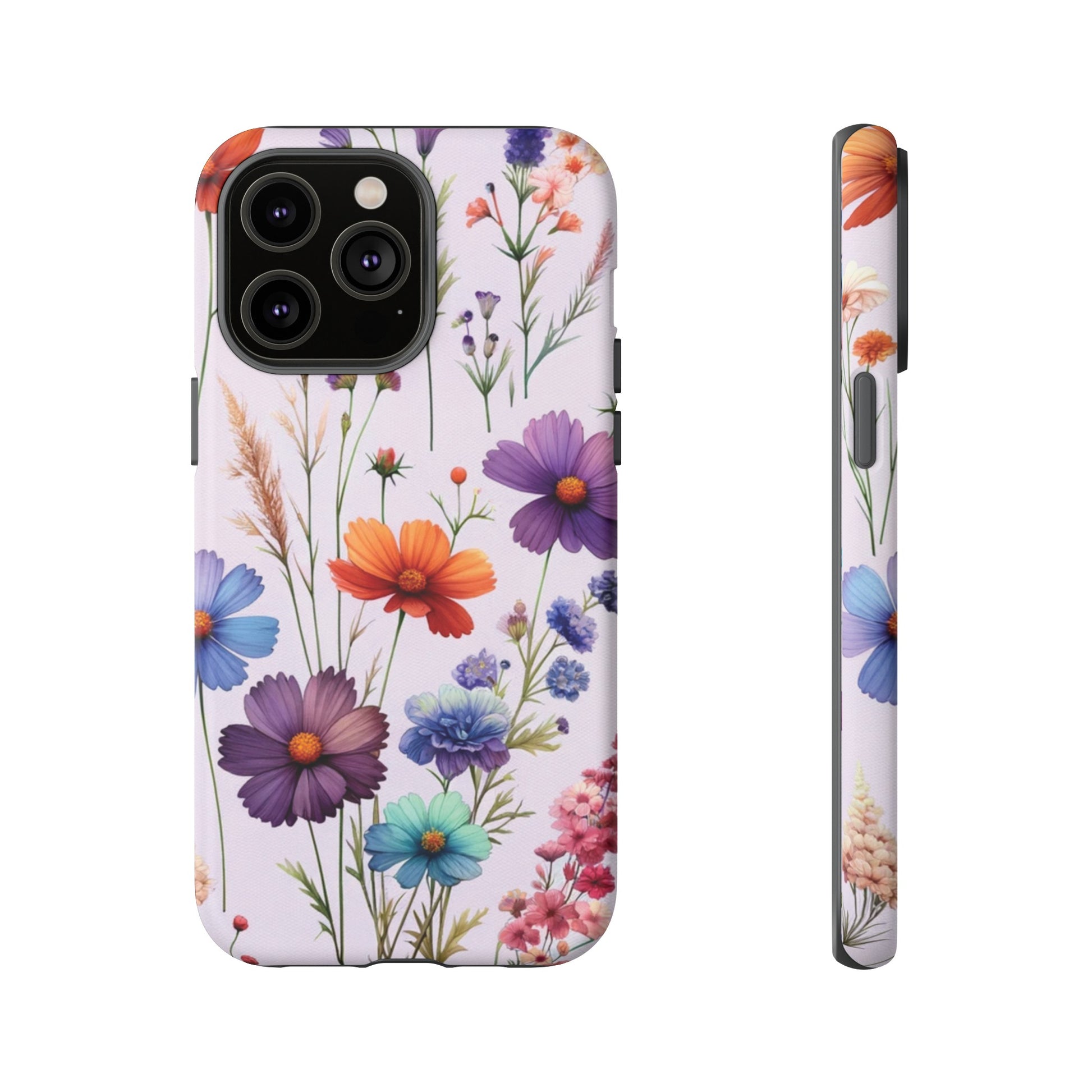 Lavender Wildflowers Protective Phone Case Gift for Her Phone 15, Samsung iPhone Samsung Gift for Her Case iPhone 15, Samsung iPhone Samsung Accessory Gift for Her.