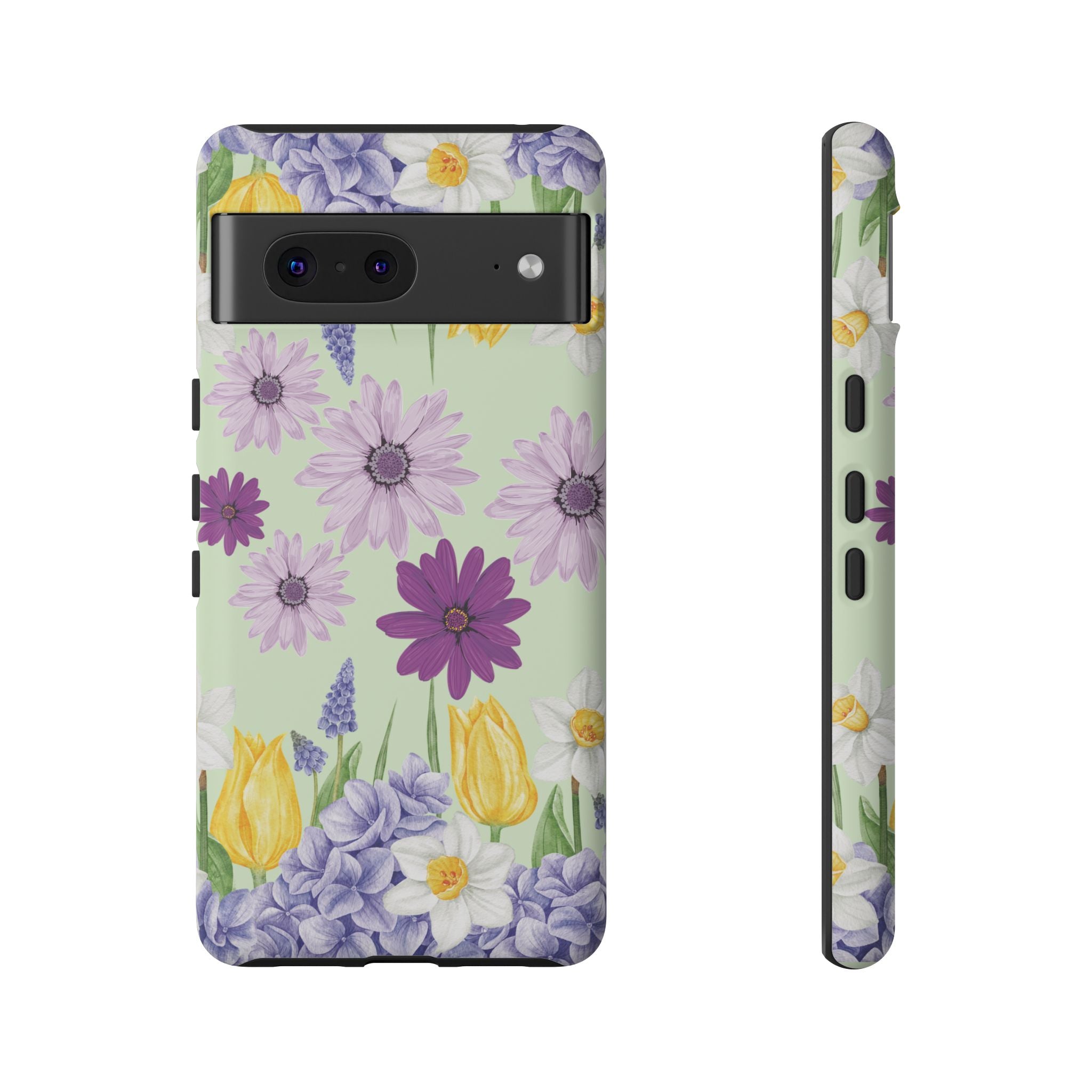 Lavender Yellow Flower Phone Case – Stylish Protective Cover for iPhone & Samsung, Botanical Design, Perfect Gift for Spring & Everyday Elegance
