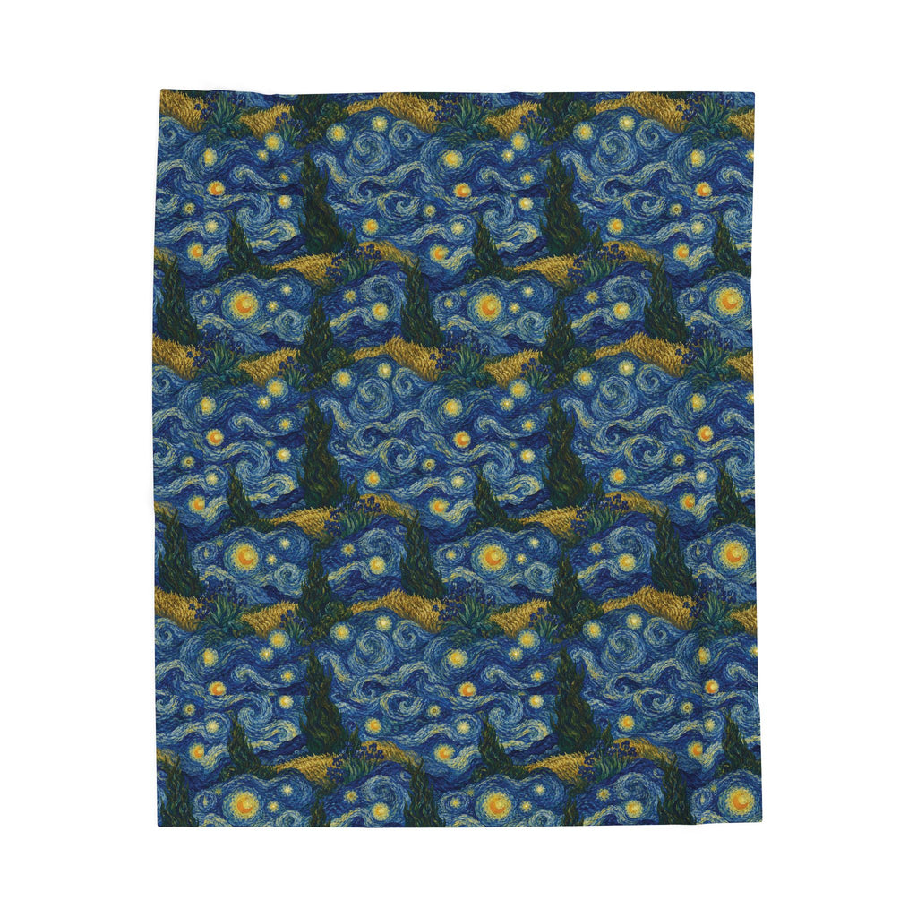 Van Gogh Illusion Design Perfect for Art Lover, Elegant Luxury Throw, Soft Cozy Elegant Home Decor