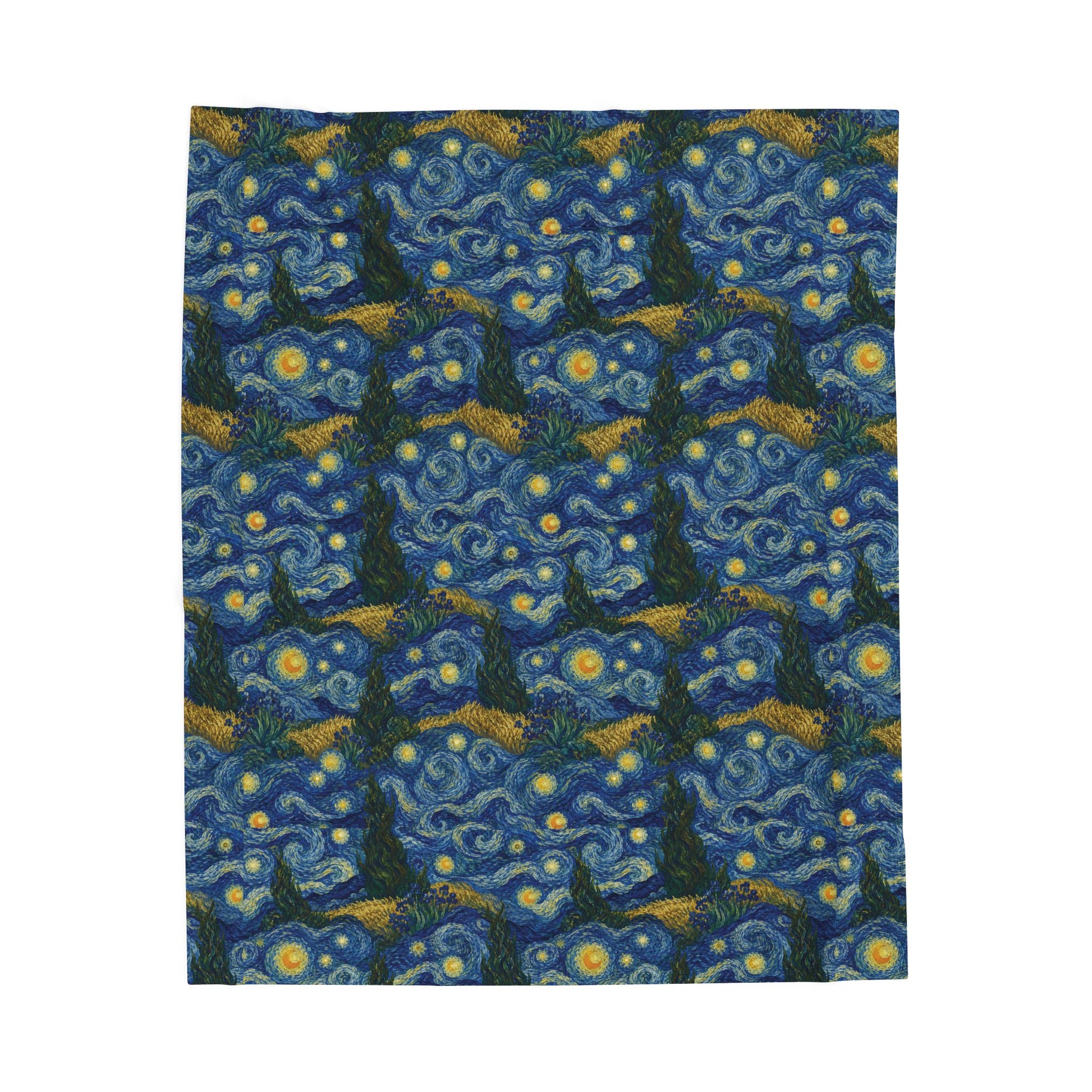 Van Gogh Illusion Design Perfect for Art Lover, Elegant Luxury Throw, Soft Cozy Elegant Home Decor