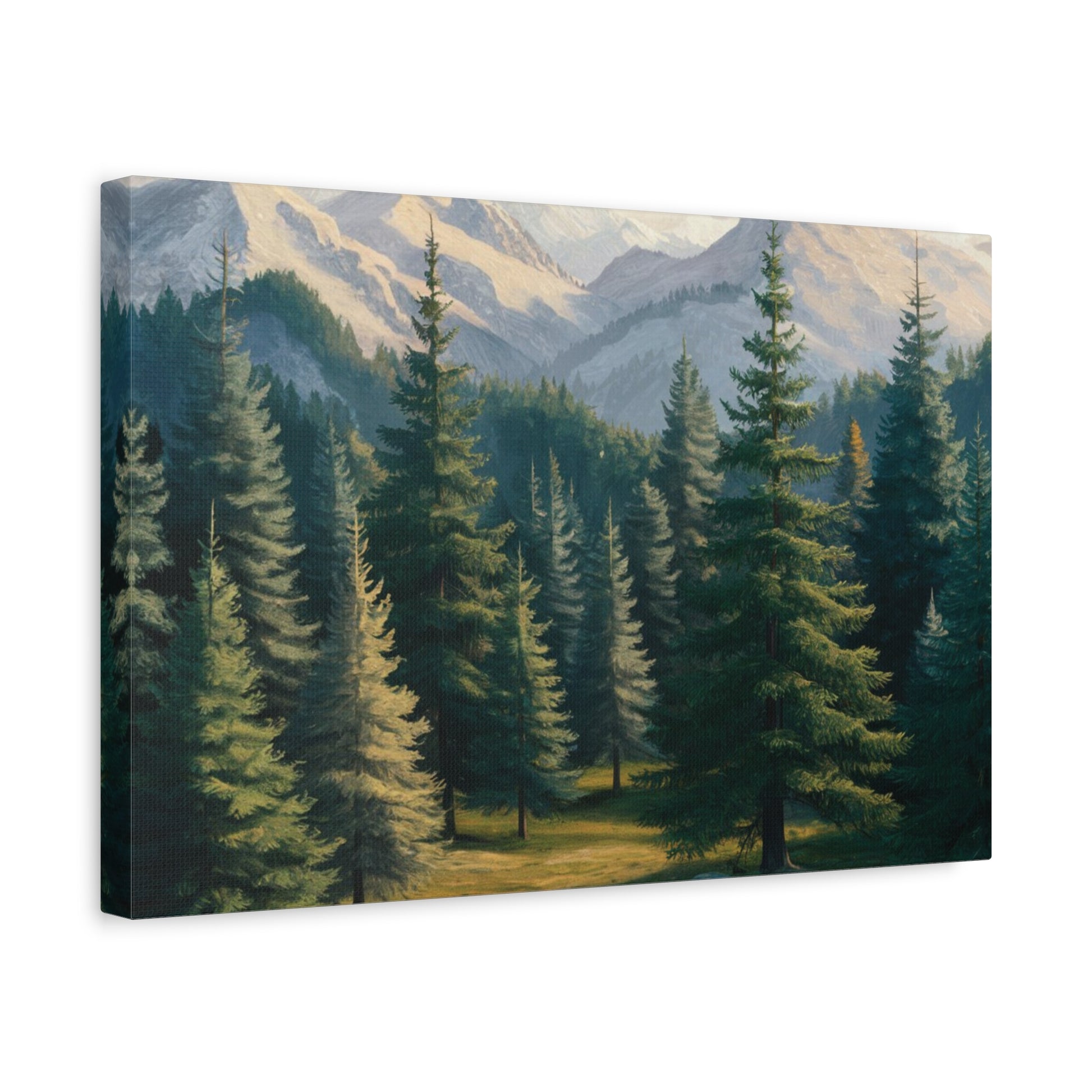 Majestic Mountain Lake Watercolor Landscape Art Print for Home Decor, Nature-Inspired Wall Art, Perfect for Living Room, Office & Gift Ideas Birthday Gift, Housewarming New House Decor.
