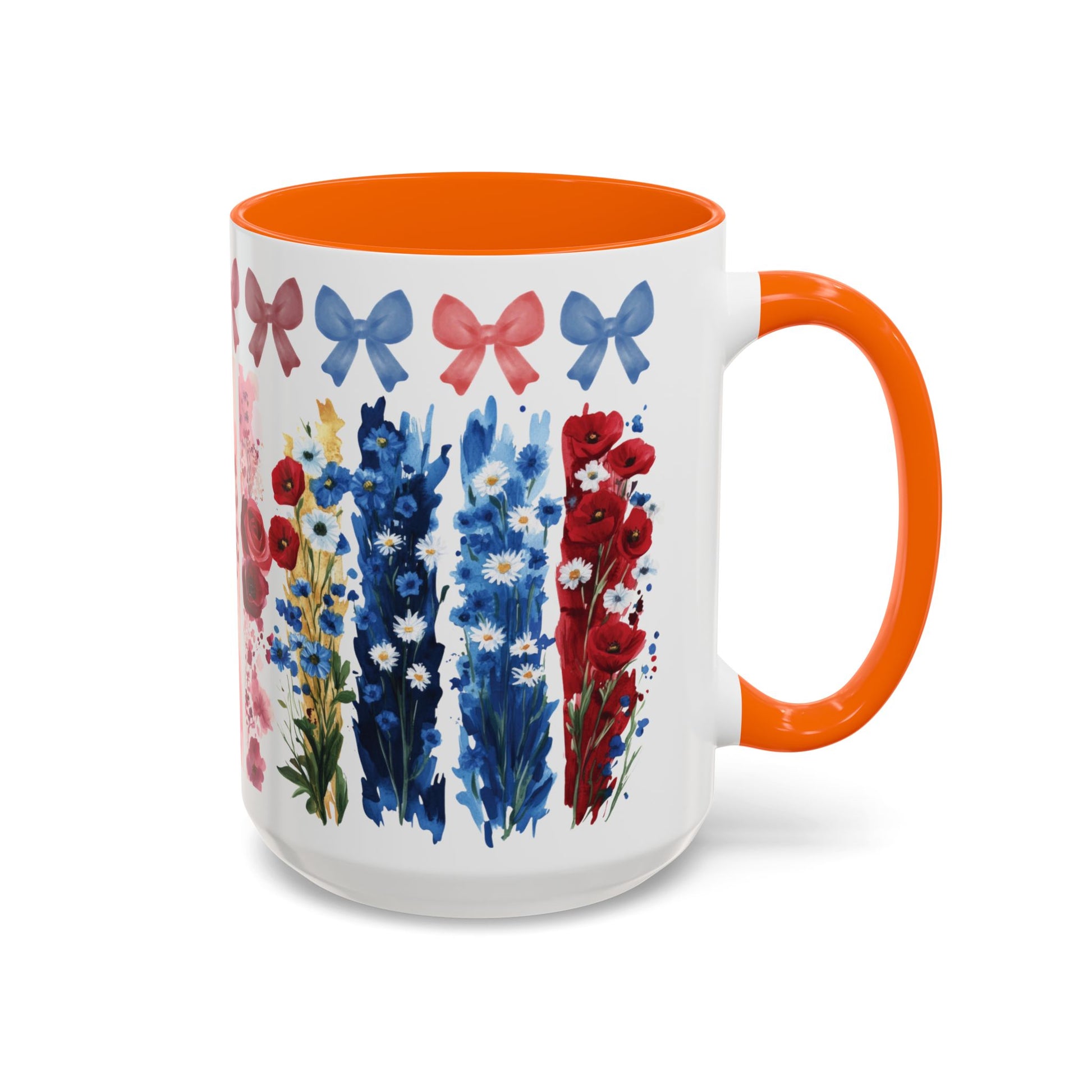 Brushstroke floral With Bows| Christian Mug with Bible Verse | Inspirational Gift for Christians | 11oz and 15oz Ceramic Coffee Mug Cozy Spring Mornings