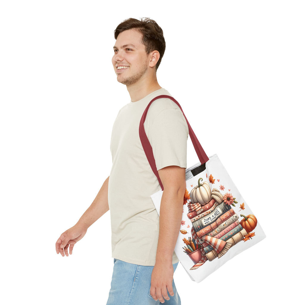 Fall Books Tote Bag - Autumn Accessory for Book Lovers - MRSBYVALLE