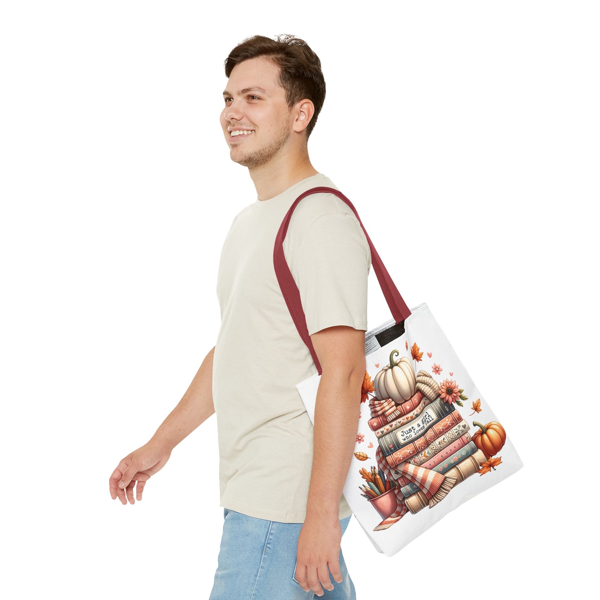 Fall Books Tote Bag - Autumn Accessory for Book Lovers - MRSBYVALLE