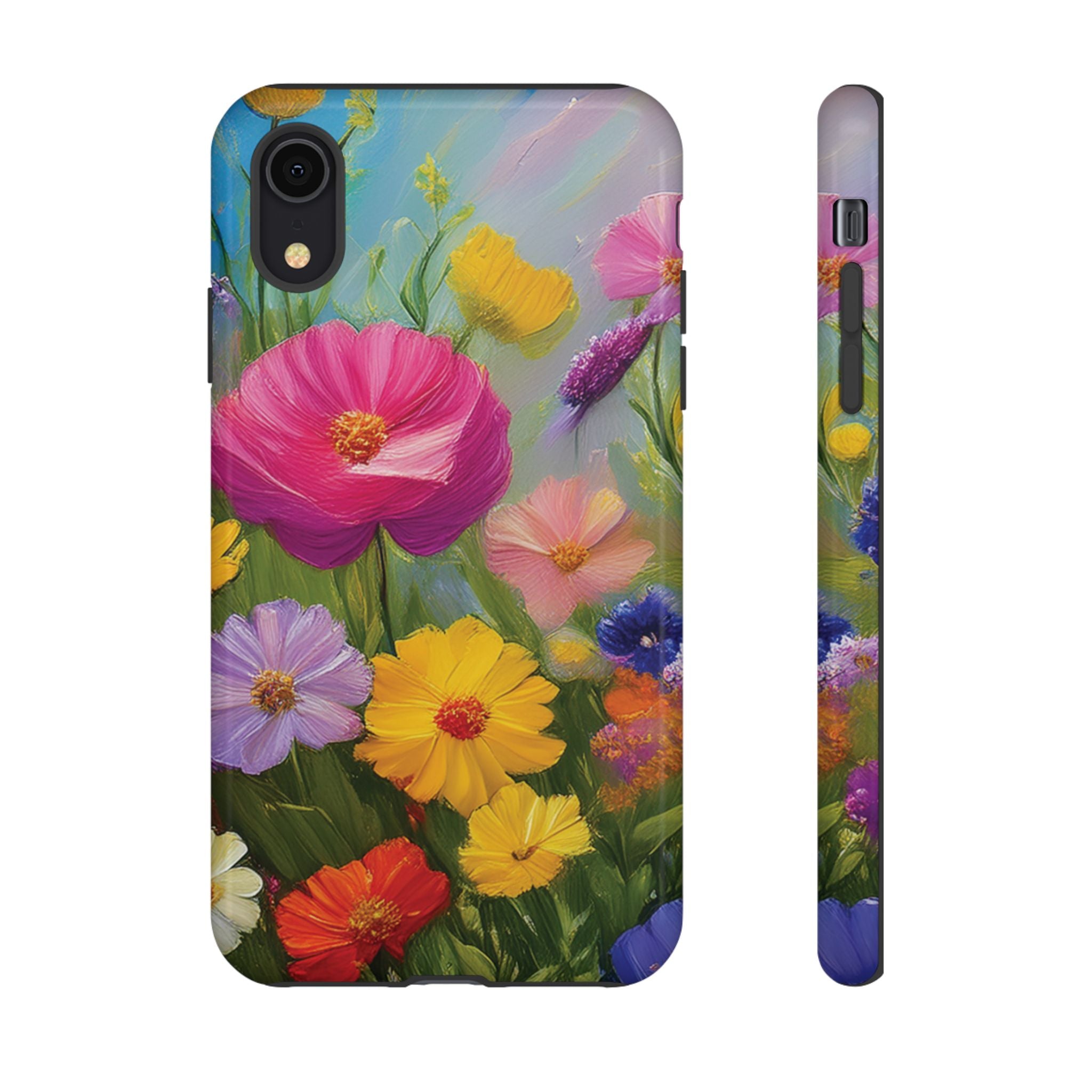 Vibrant Wildflower Painting Phone Case Hand-Painted Floral Art Design | Bright Nature-Inspired Cover | Perfect Gift for Flower Lovers iPhone & Galaxy