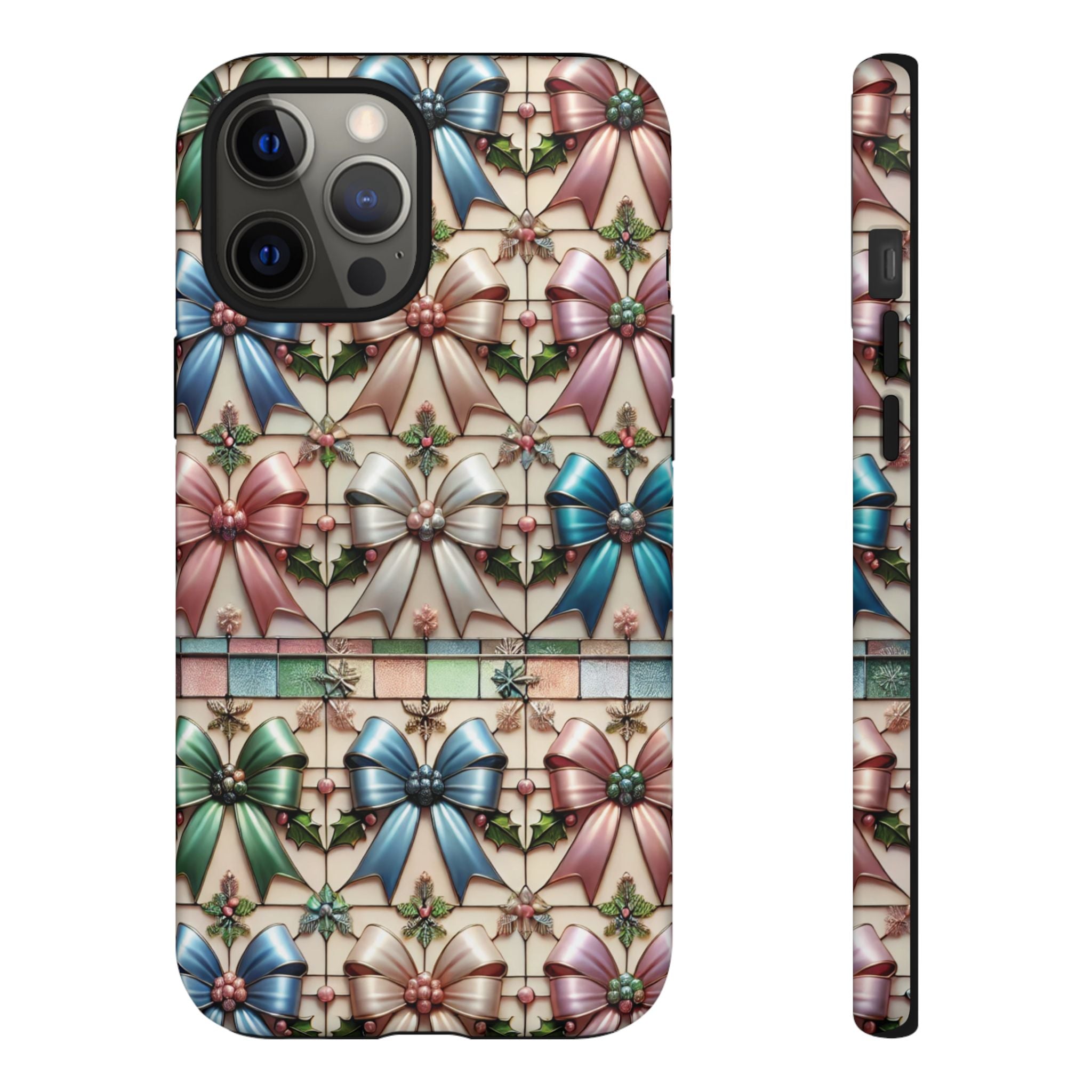 Coquette Bows Pastel Phone Case for iPhone 17 ,  15 14 13 12  21 23 Samsung, and Pixel | Stylish Protective Cover Gift for Her Perfect for Floral Lover