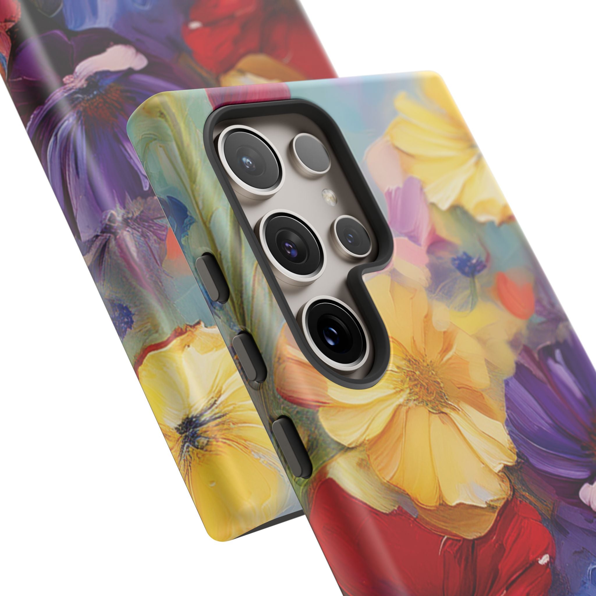 Bold Wildflower Phone Case Bright Hand-Painted Floral Art Vibrant Botanical Design for iPhone & Samsung | Trendy Nature Lover Gift Phone  Galaxy