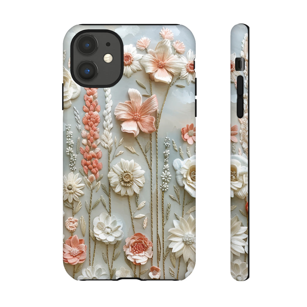 Pastel Wildflowers Protective Phone Case Gift for Her Phone 15, Samsung iPhone Samsung Gift for Her Case iPhone 15, Samsung iPhone Samsung Accessory Gift for Her
