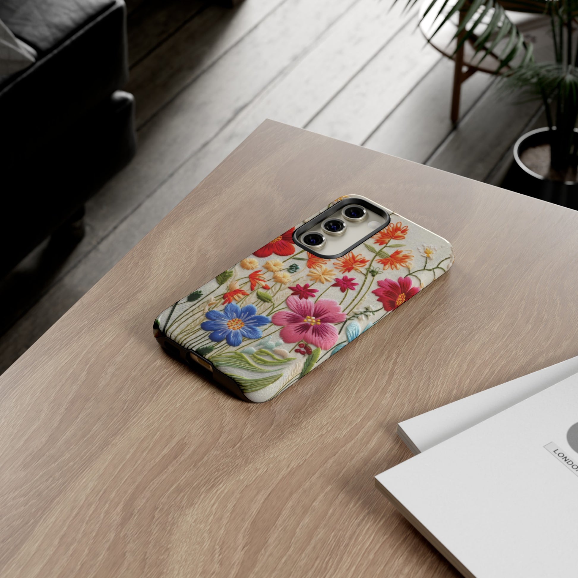 3D Floral Phone Case Elegant Faux Flower Durable for iPhone Samsung Smartphone iPhone 15, 14, 13 Samsung Gift for Mom