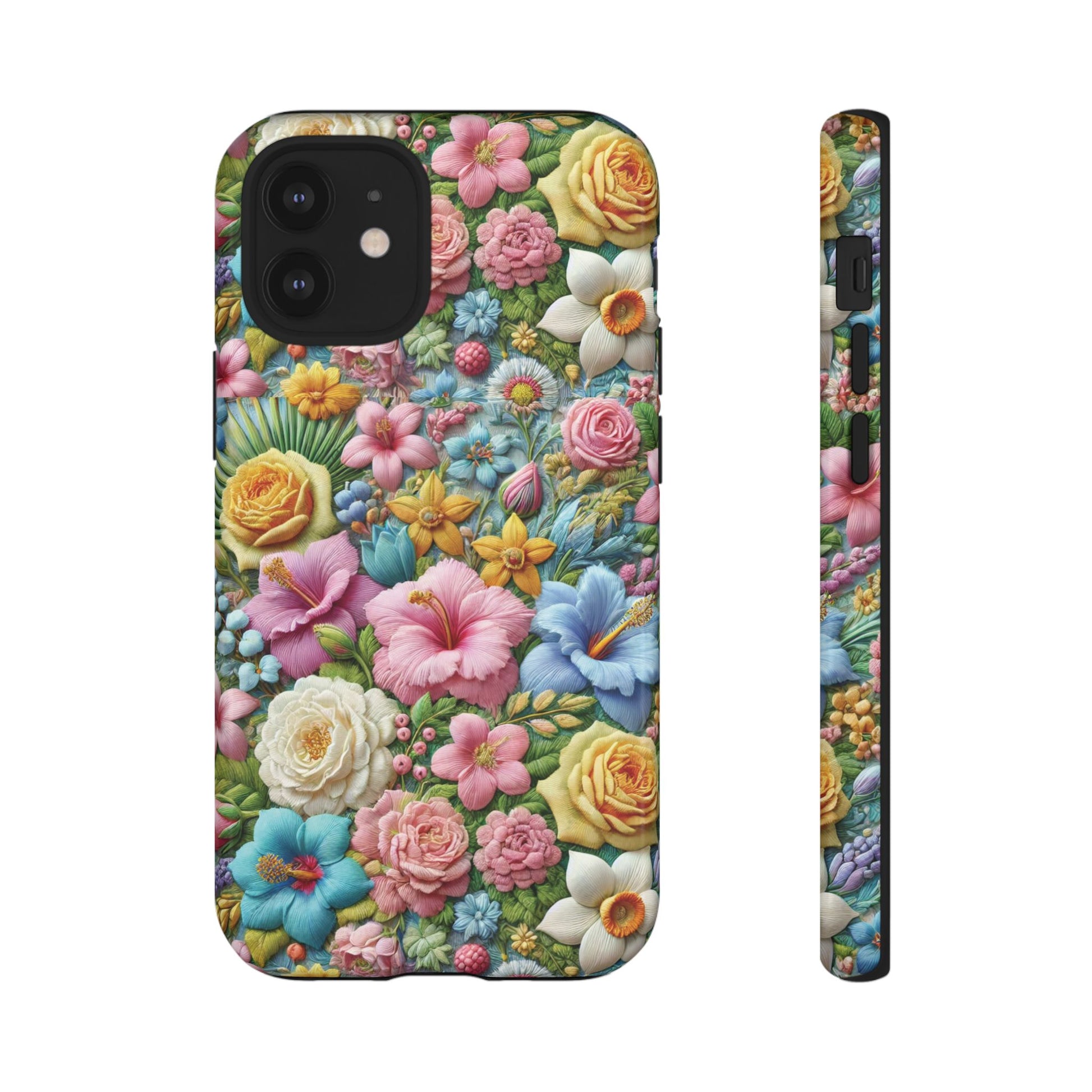 Elegant Pastel Flower Phone Case – Beautiful Floral Design, Durable Protection for Your Device, Stylish and Lightweight, Perfect Gift for Flower Lovers