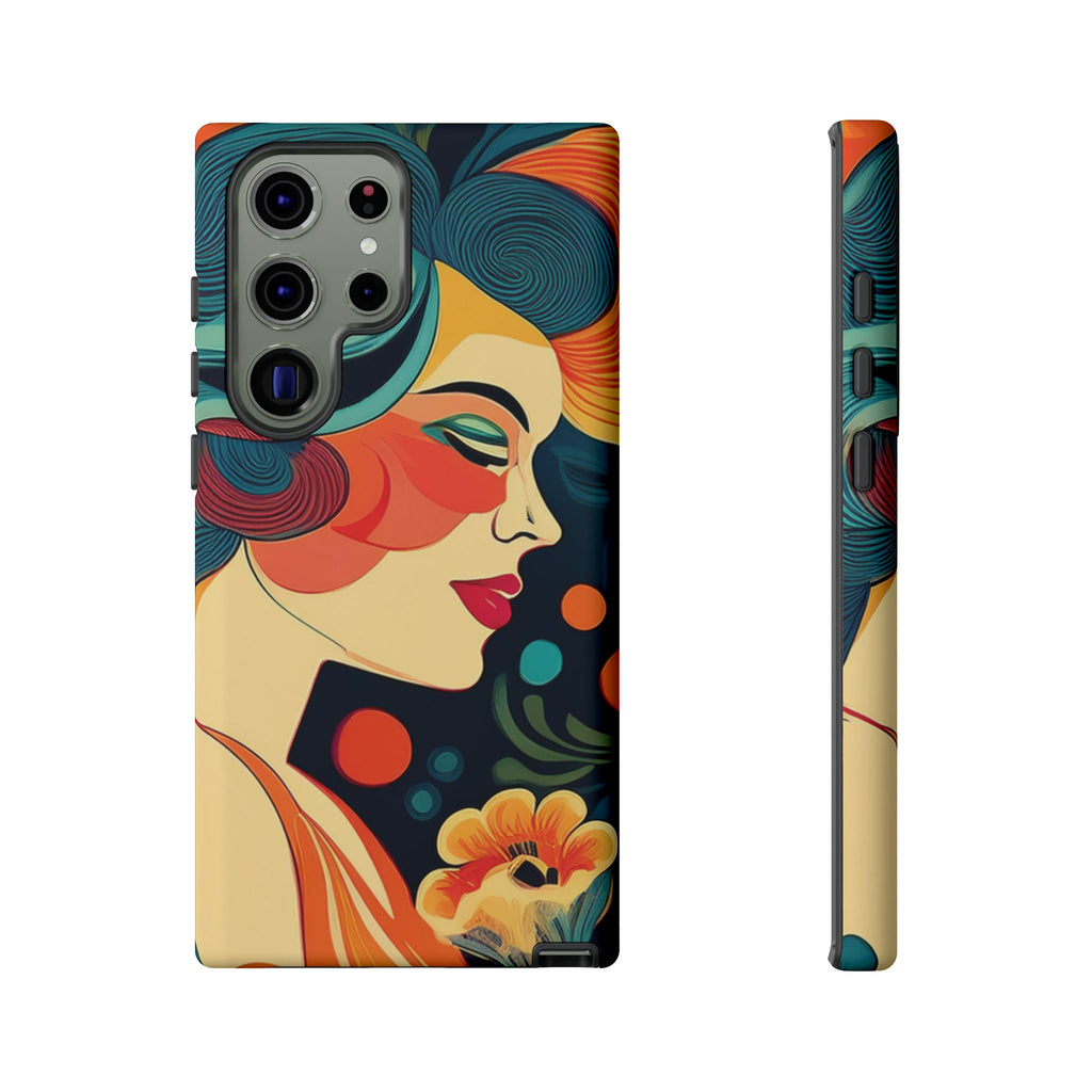 Coque de Téléphone Esthétique Années 50 Rétro Design d'Inspiration Vintage aux Couleurs Pastel Housse Style Mid-Century pour Modèles iPhone et Samsung Galaxy