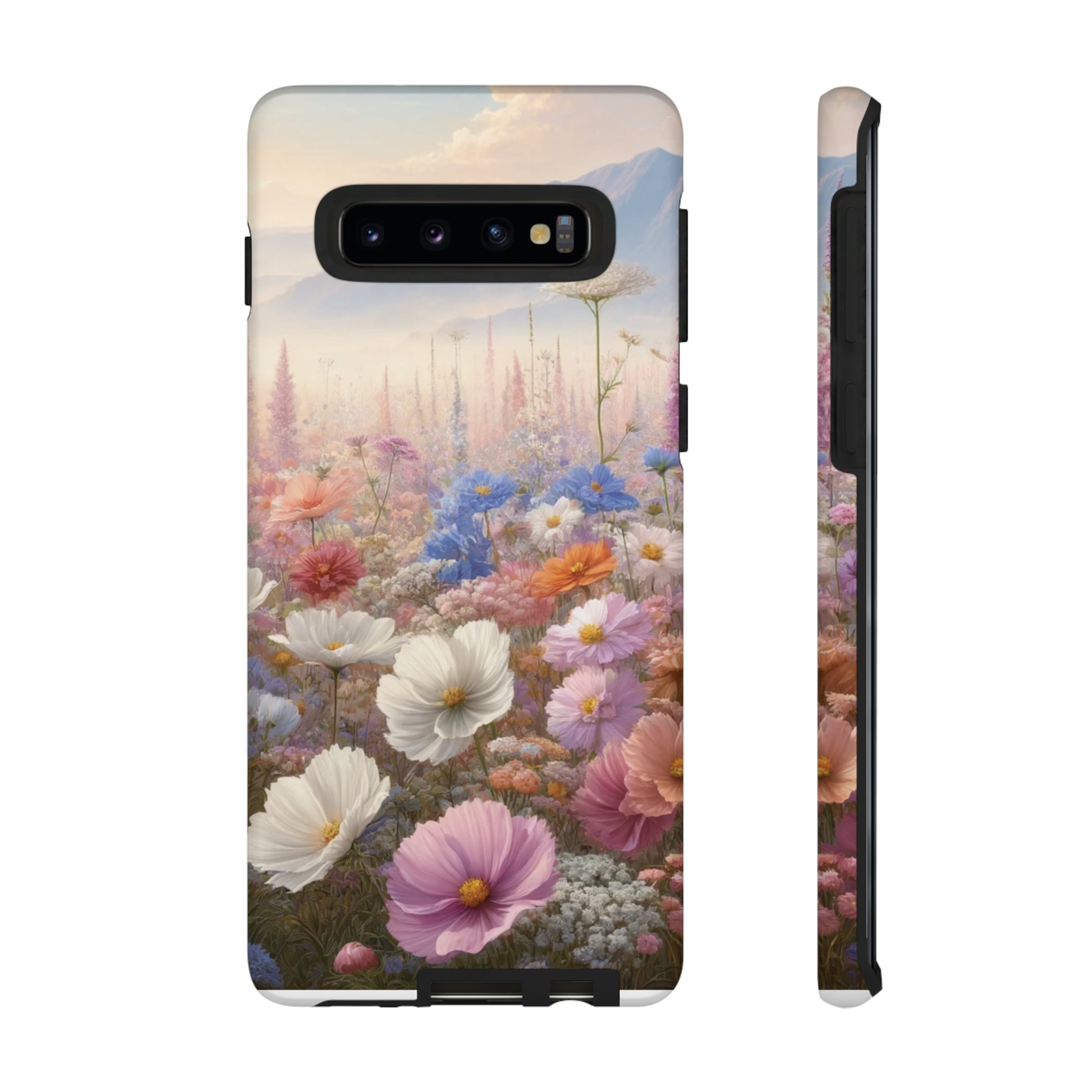 Phone Case Floral Boho Luxury Tough Case Floral Elegant Durable Stylish for Modern Devices iPhone 15, Samsung iPhone Samsung Accessory Gift for Her.