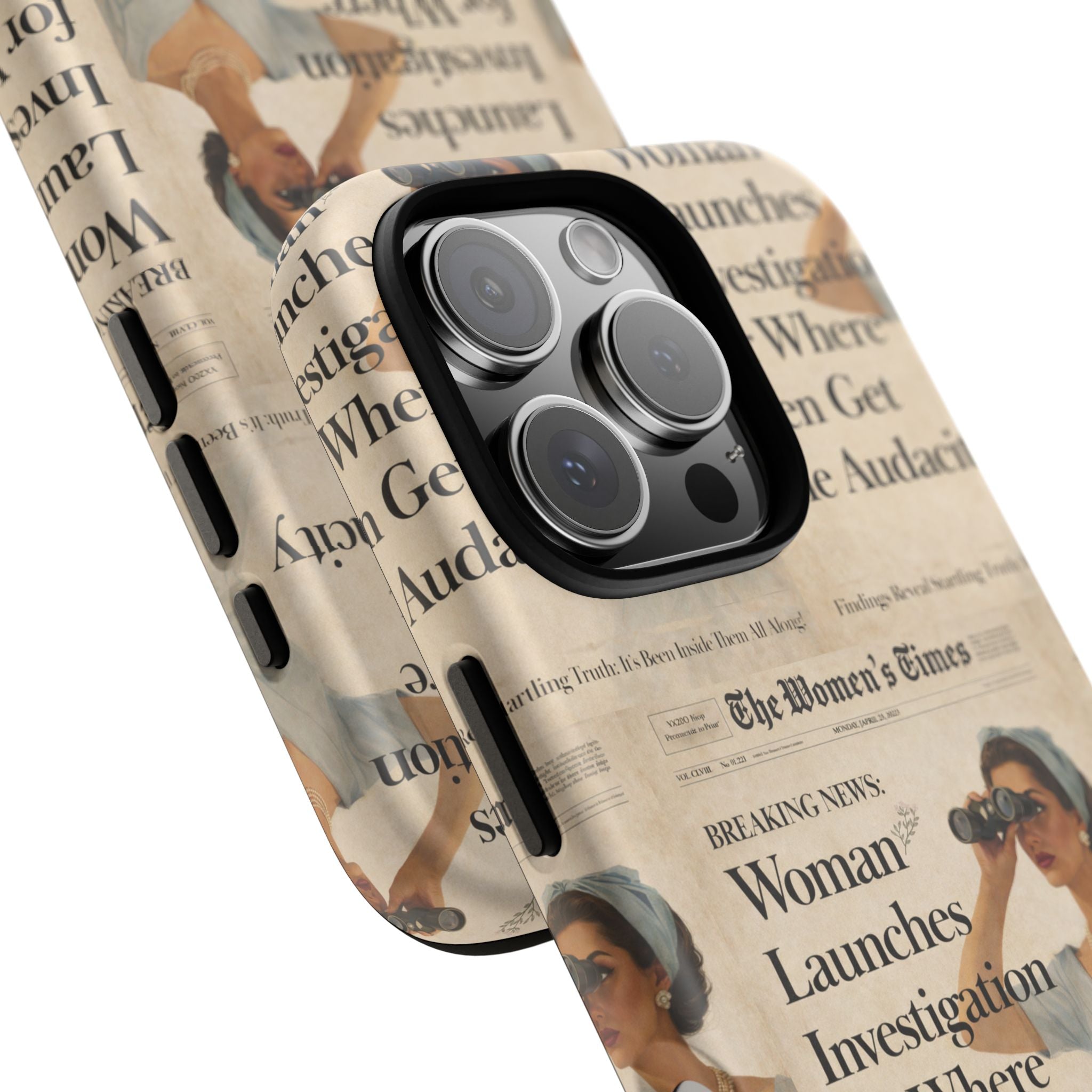 Funny Vintage Sarcastic Women Phone Case | Retro Sarcasm Text Design