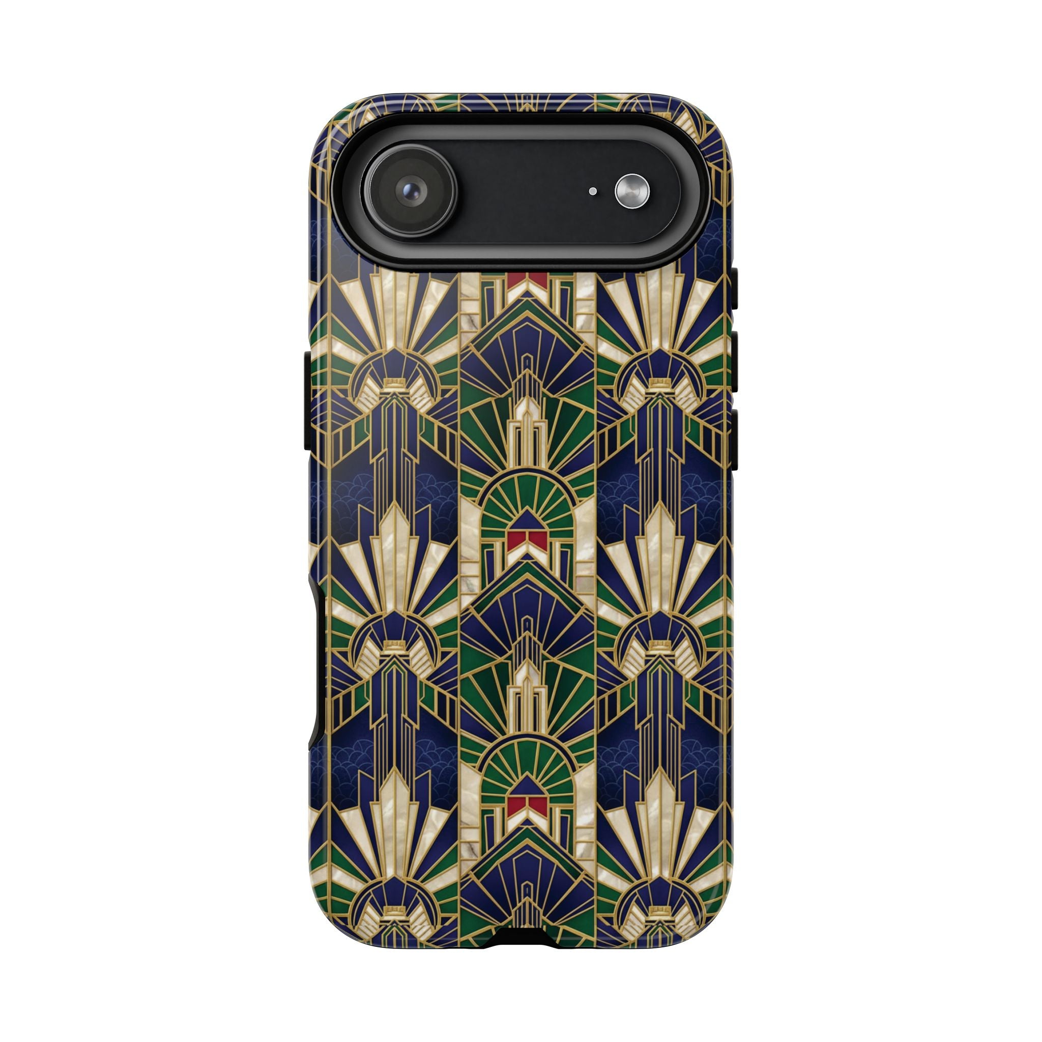 Navy & Gold Art Deco Phone Case — Imperial Art Deco Tough Case