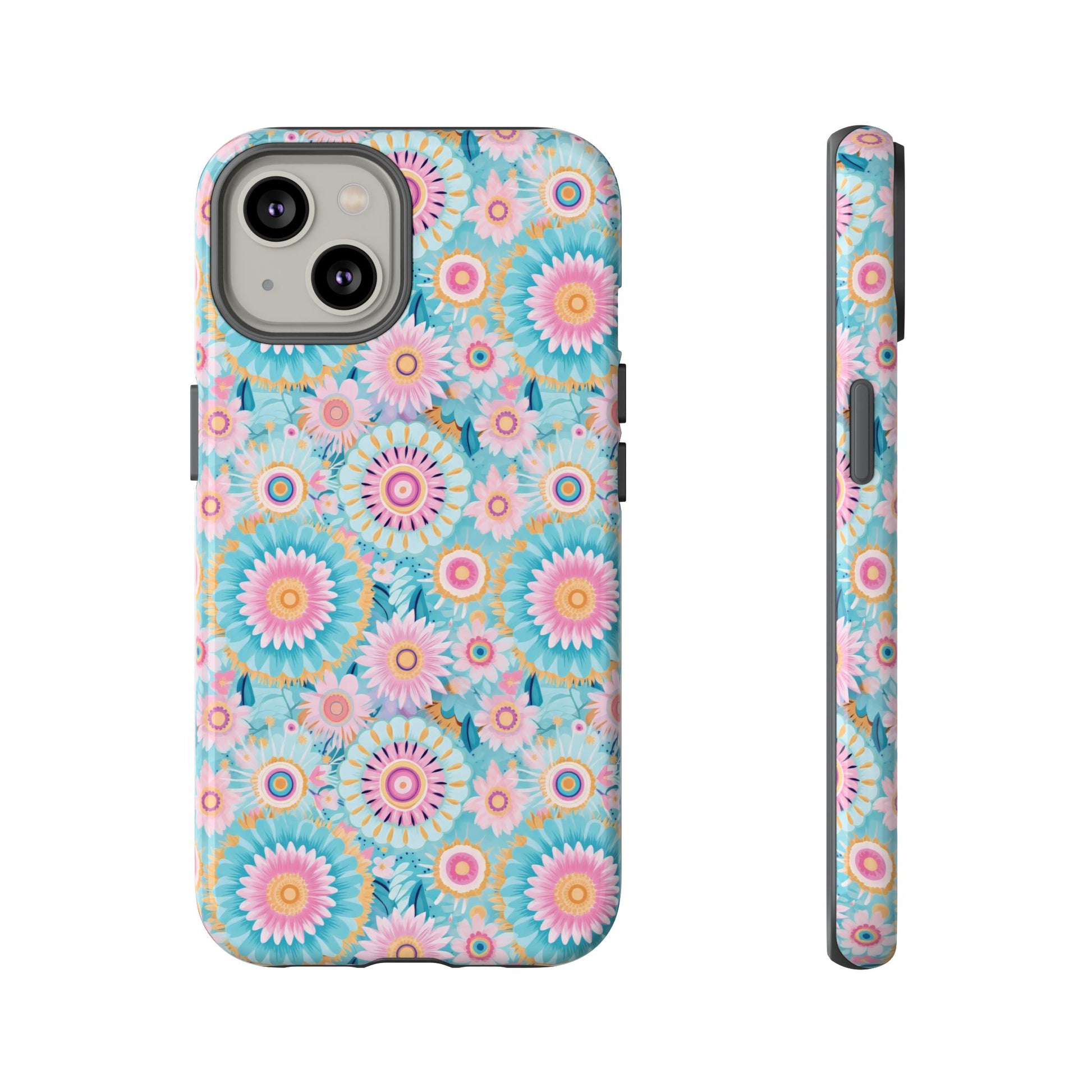 Boho Modern Watercolor Abstract Phone Case Compatible with iPhone, Samsung & More - Stylish, Durable Protection with Vibrant Artistic Design Perfect Gift for Her