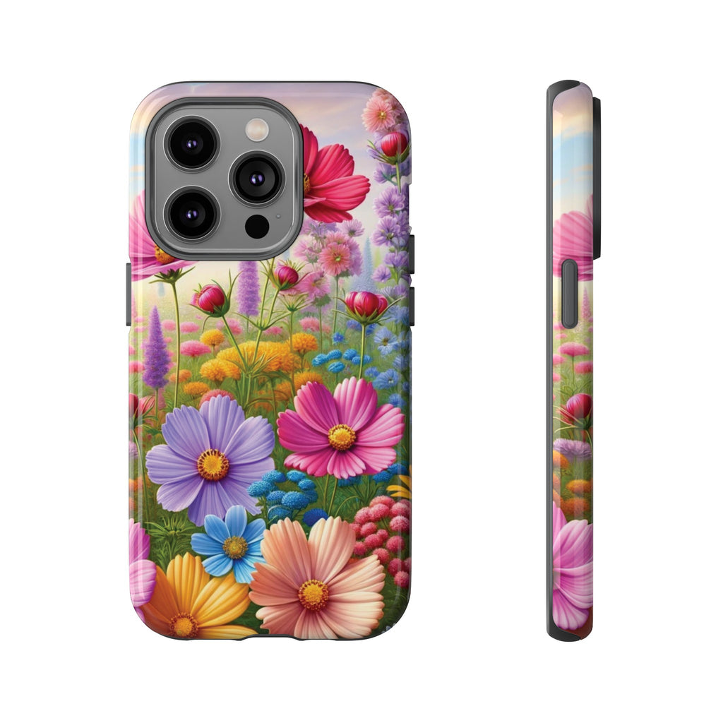 Bright Floral Phone Case Durable for iPhone Samsung Gift iPhone 15, 14, 13 Samsung Pixel Gift for Mom Accessory Gift for Her