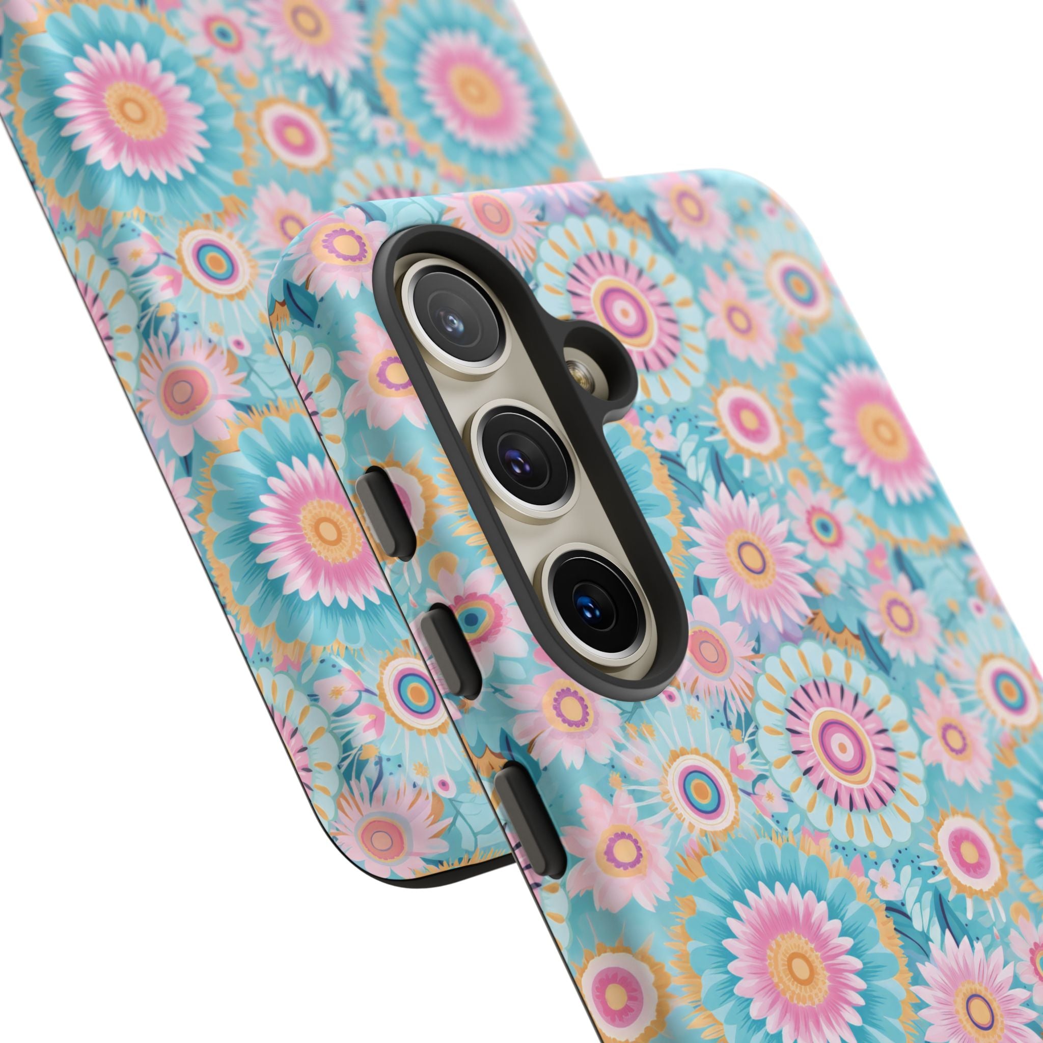 Coque de téléphone abstraite aquarelle bohème moderne compatible avec iPhone, Samsung et plus - Protection élégante et durable avec un design artistique vibrant, cadeau parfait pour elle