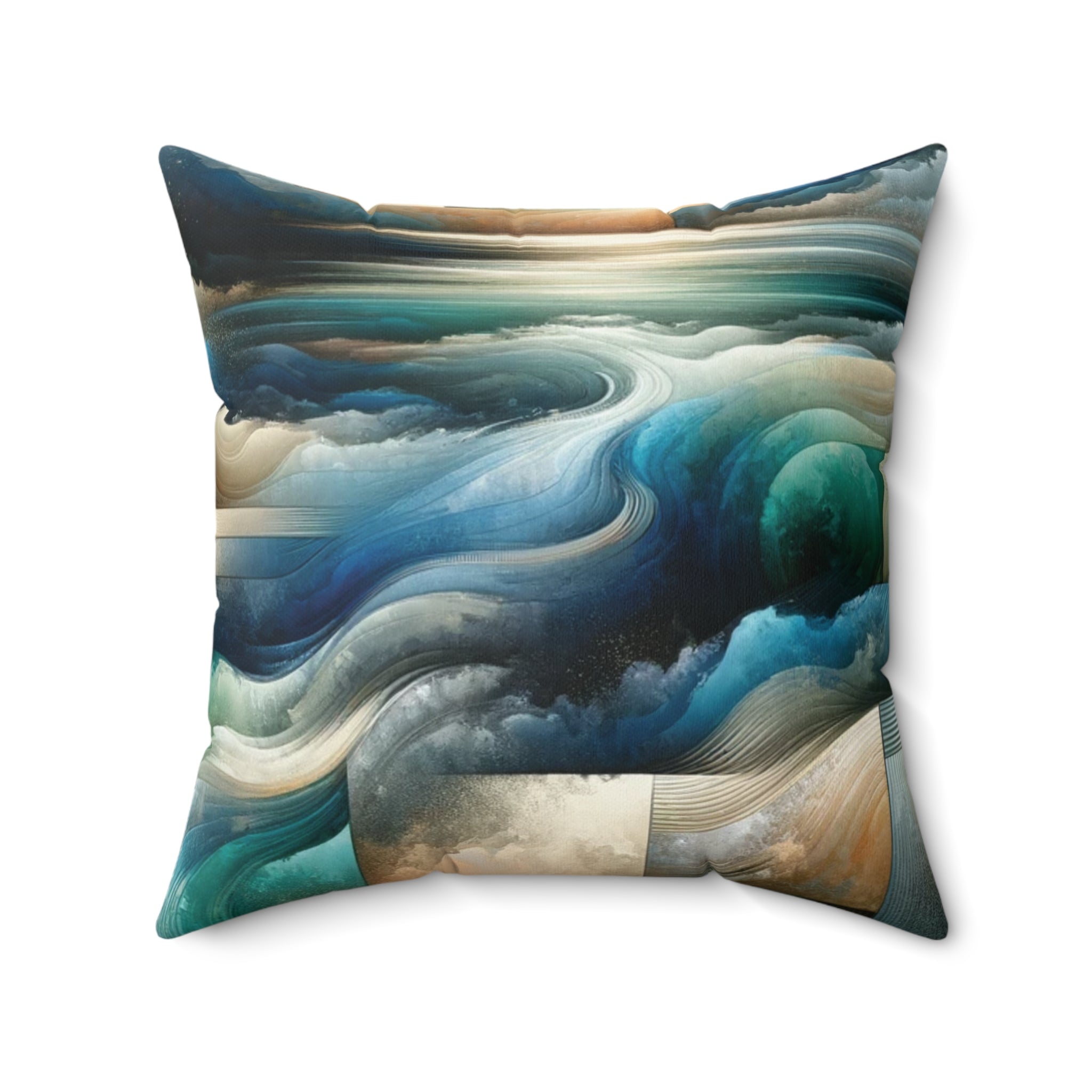 Abstract Nautical Decorative Pillow Home Accents Mother's Day Gift Luxurious Home Living Room Comfort for Bedroom or Housewarming Gift New House, Bridal Shower Gift.
