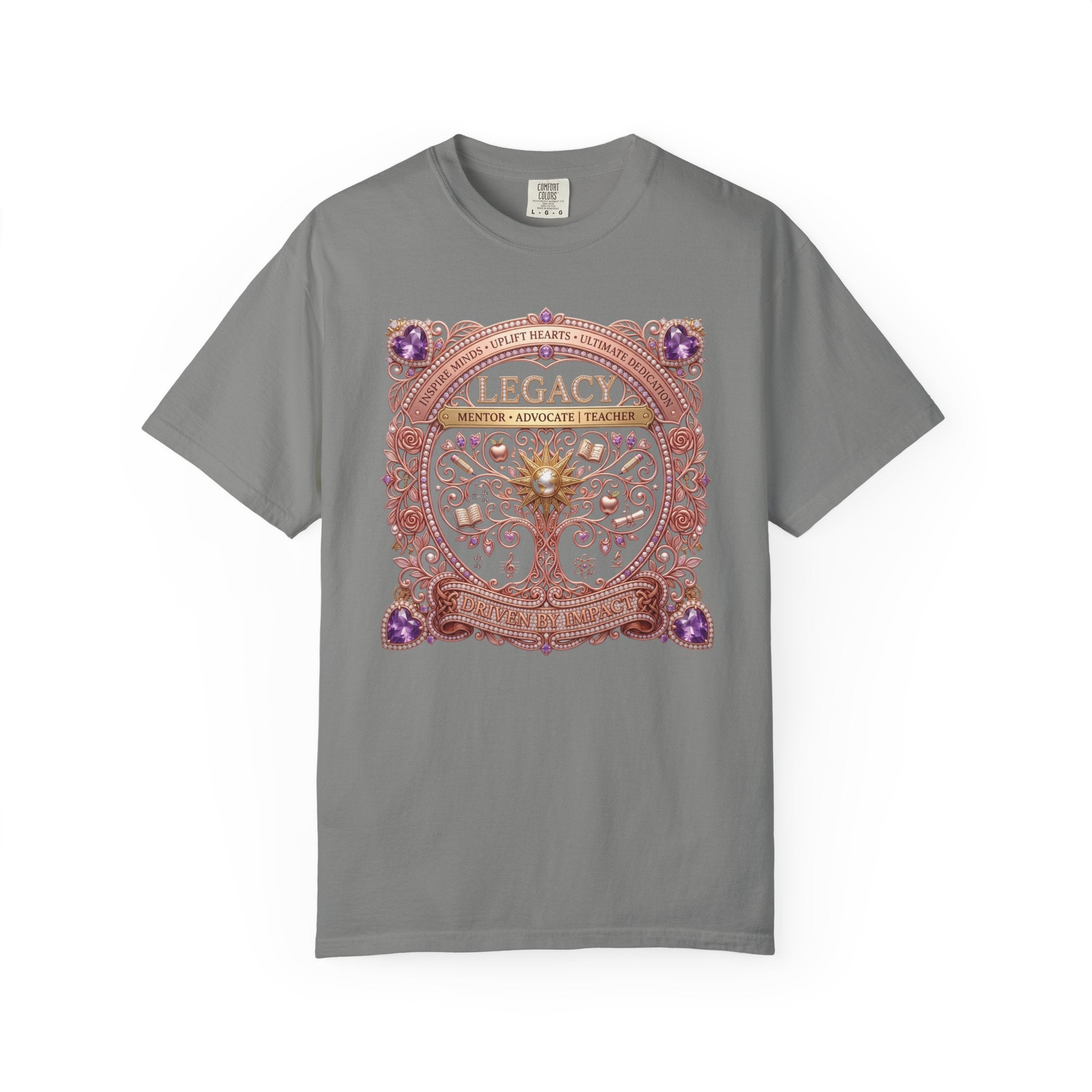 Teacher Driven by Impact Comfort Colors® T-Shirt | Inspirational Teacher Graphic TeeLegacy Family Tree T-Shirt Gift for her