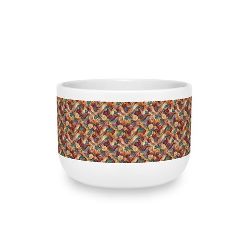 Autumn Knit Pattern Latte Mug — 25oz Ceramic Coffee Cup Gift for Mom