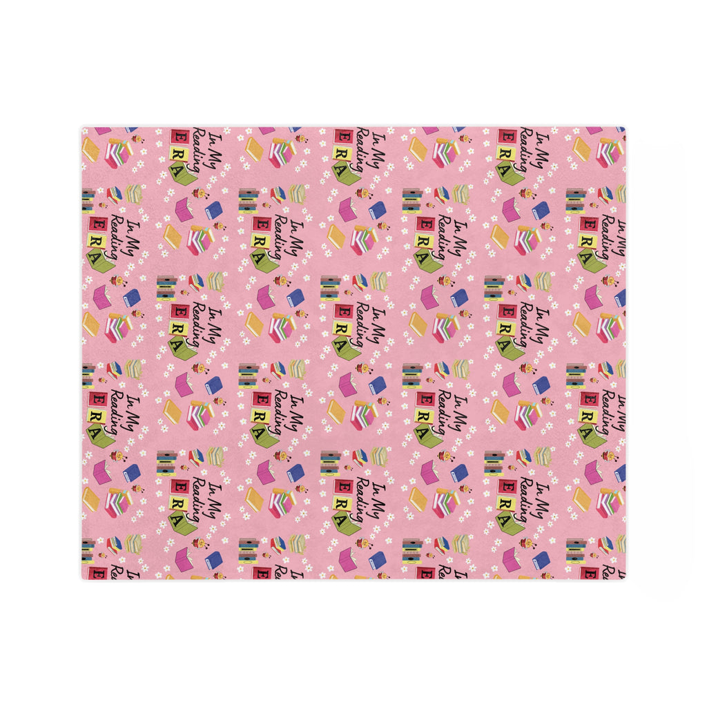 Cozy Pink "In My Reading ERA Blanket Soft Stylish Throw for Book Lovers Perfect for Reading Nooks, Bedrooms Gifts | Ideal for Relaxing with a Good BookThrow in 60x50 & 80x60, Lightweight, Warm, Perfect for Home