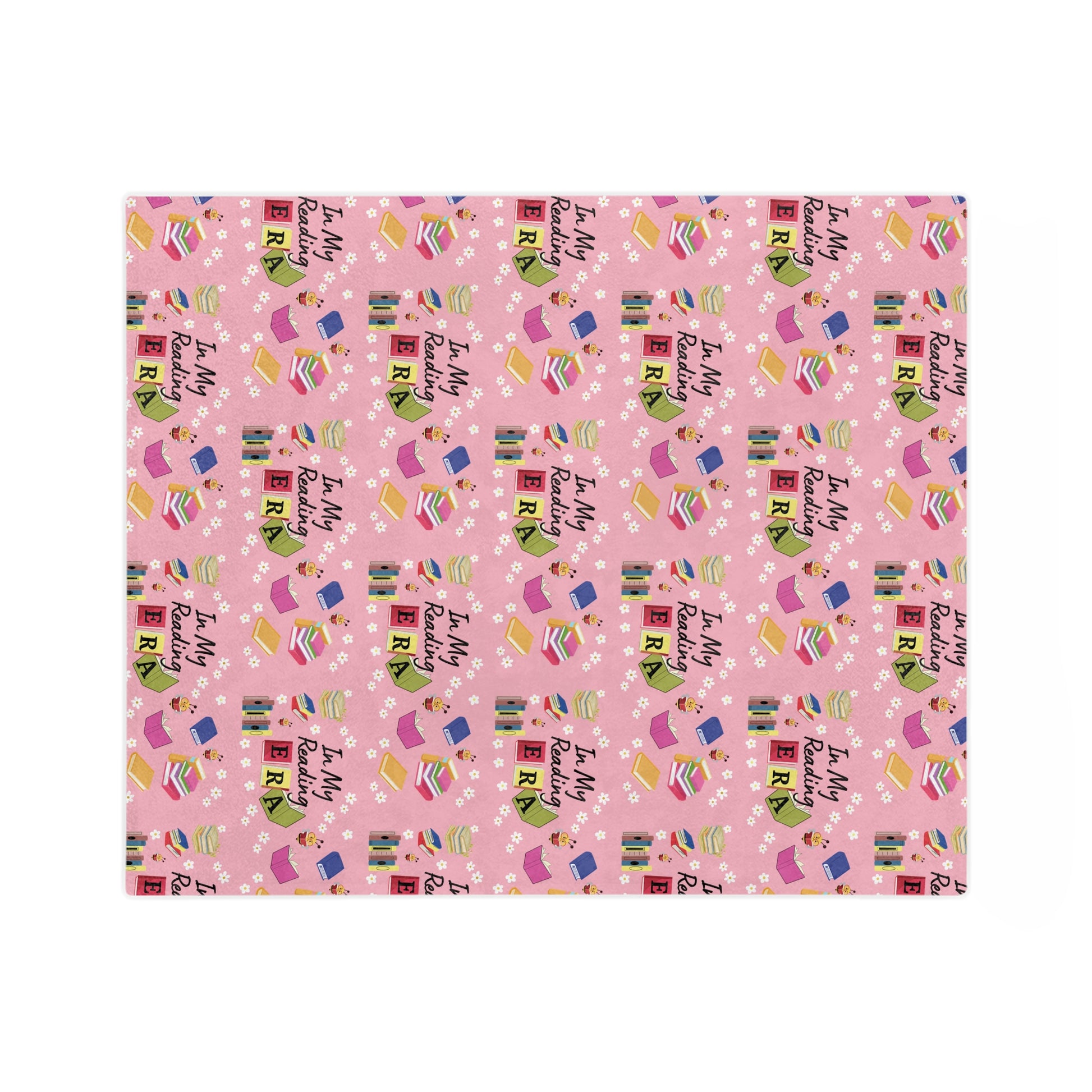 Cozy Pink "In My Reading ERA Blanket Soft Stylish Throw for Book Lovers Perfect for Reading Nooks, Bedrooms Gifts | Ideal for Relaxing with a Good BookThrow in 60x50 & 80x60, Lightweight, Warm, Perfect for Home