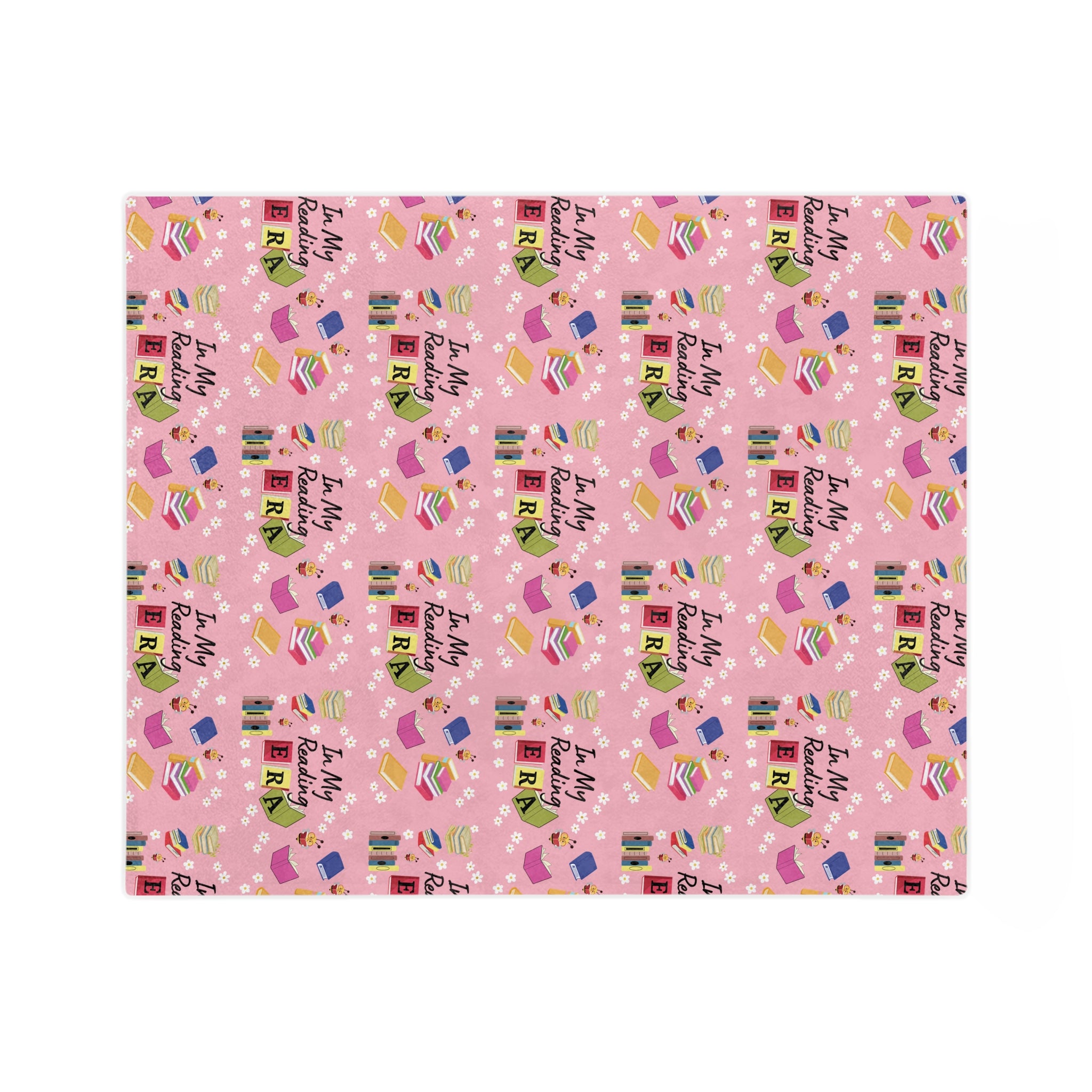 Cozy Pink "In My Reading ERA Blanket Soft Stylish Throw for Book Lovers Perfect for Reading Nooks, Bedrooms Gifts | Ideal for Relaxing with a Good BookThrow in 60x50 & 80x60, Lightweight, Warm, Perfect for Home