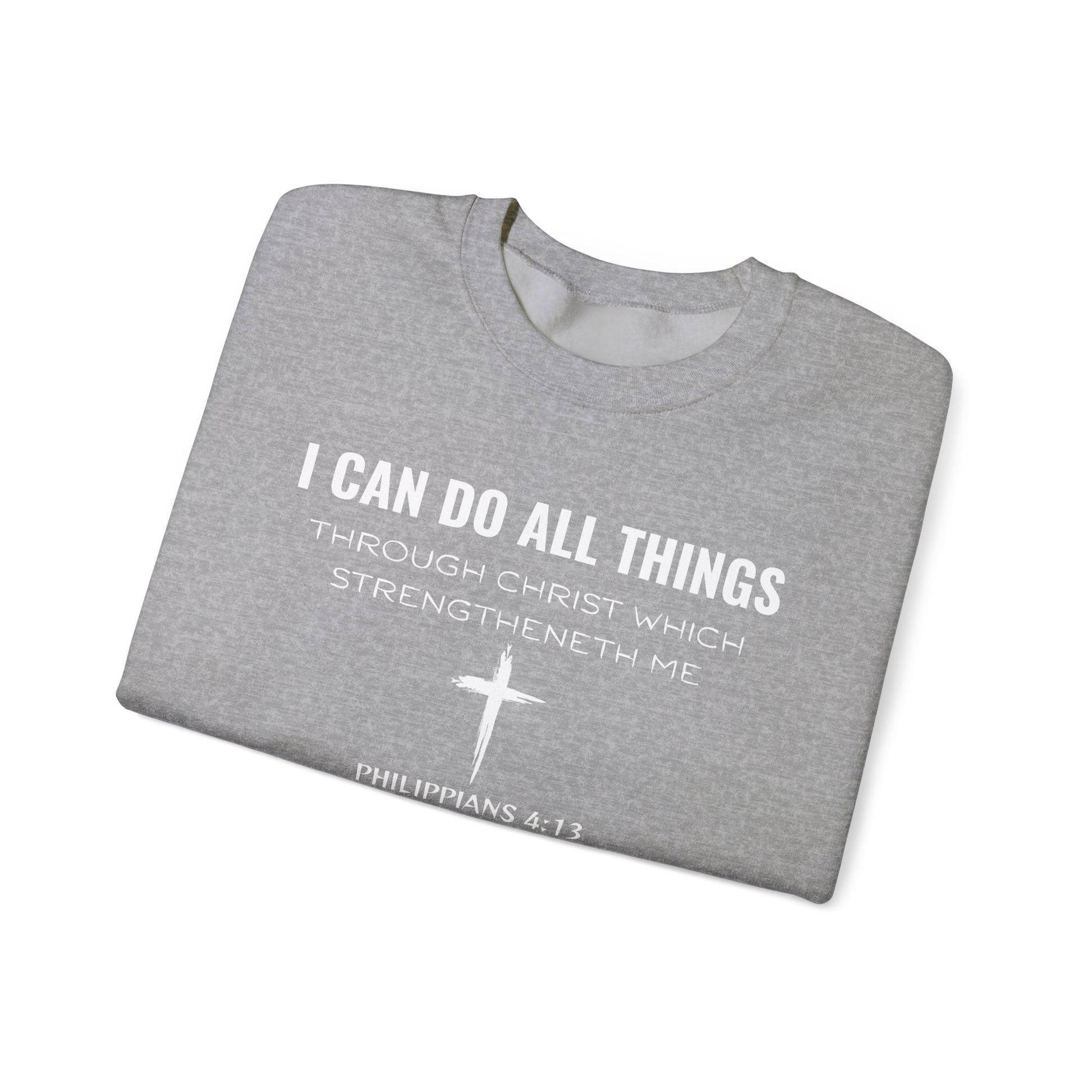 Inspirational Quote Sweatshirt, Unisex Crewneck, Faith Apparel, Perfect Gift for Christians, Cozy Everyday Wear, Bible Verse Design