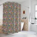Boho Pastel Wildflower Shower Curtain 71x74 Inches, Vibrant Floral, Elegance and Charm to Your Bathroom Decor Perfect gift for Newlyweds - MRSBYVALLE