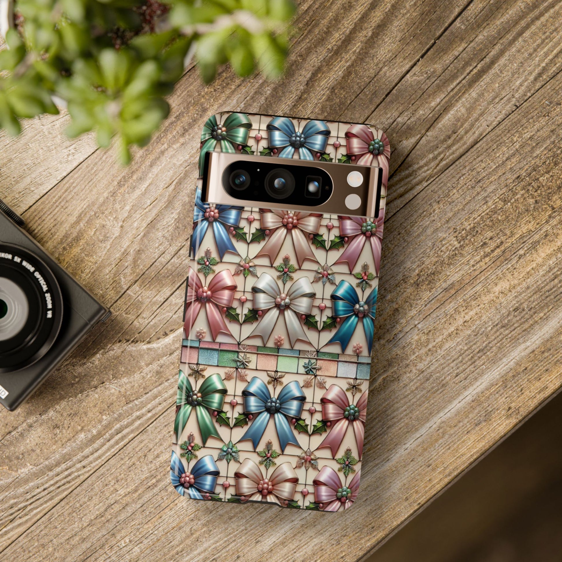 Coquette Bows Pastel Phone Case for iPhone 17 ,  15 14 13 12  21 23 Samsung, and Pixel | Stylish Protective Cover Gift for Her Perfect for Floral Lover