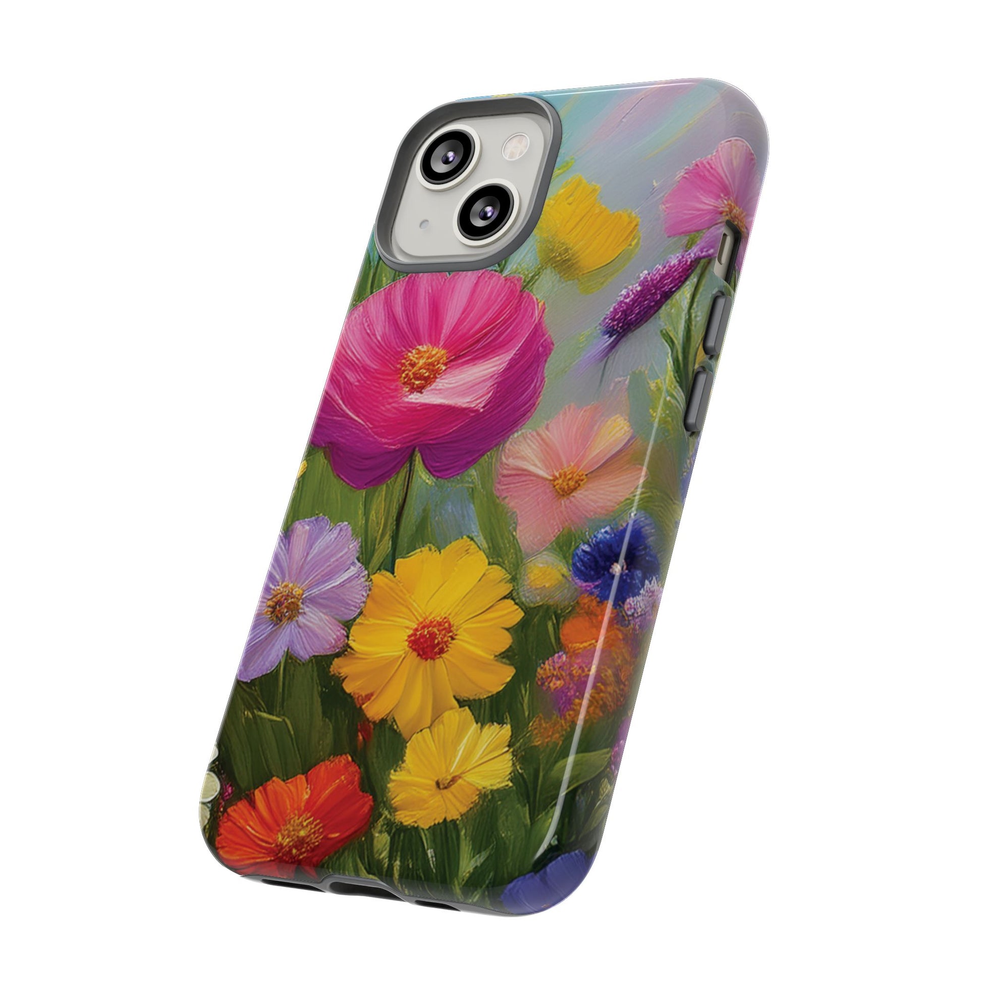 Vibrant Wildflower Painting Phone Case Hand-Painted Floral Art Design | Bright Nature-Inspired Cover | Perfect Gift for Flower Lovers iPhone & Galaxy