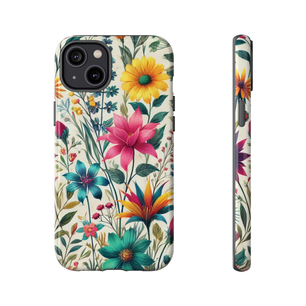 Wildflowers Boho Chic Design Phone Case - Stylish, Protective Cover for All Models Gift for Mom Accessory Gift for Her