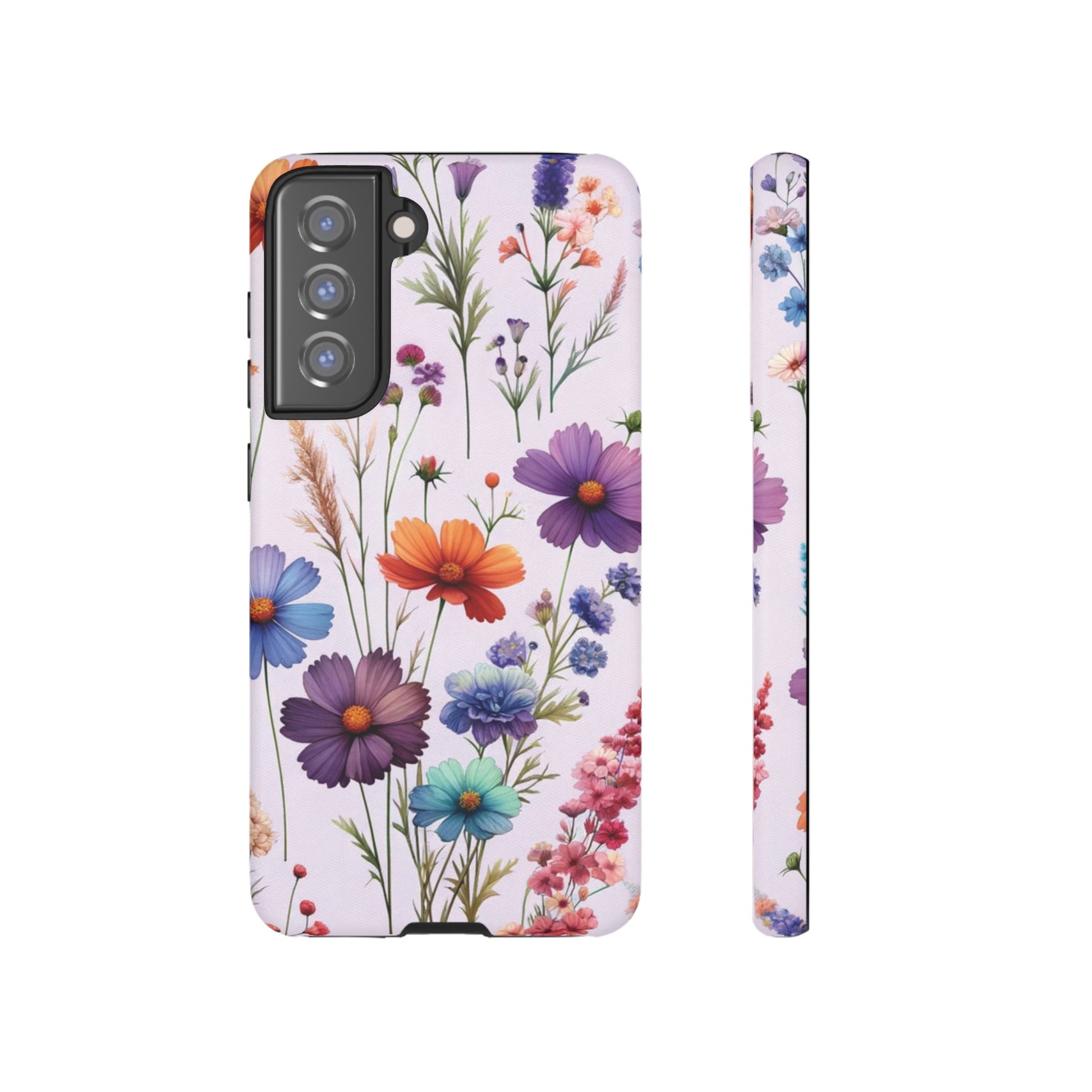 Lavender Wildflowers Protective Phone Case Gift for Her Phone 15, Samsung iPhone Samsung Gift for Her Case iPhone 15, Samsung iPhone Samsung Accessory Gift for Her.