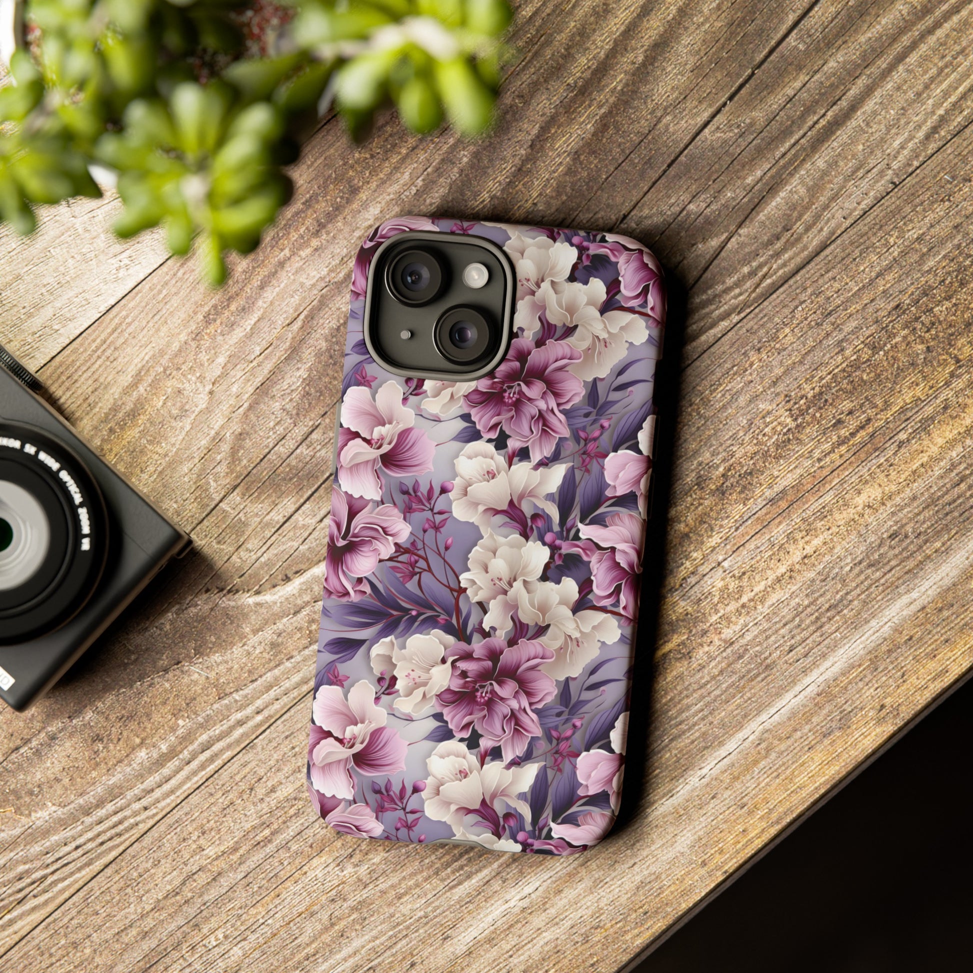 Lavender Flowers Protective Phone Case Gift for Her Phone 15, Samsung iPhone Samsung Gift for Her Case iPhone 15, Samsung
