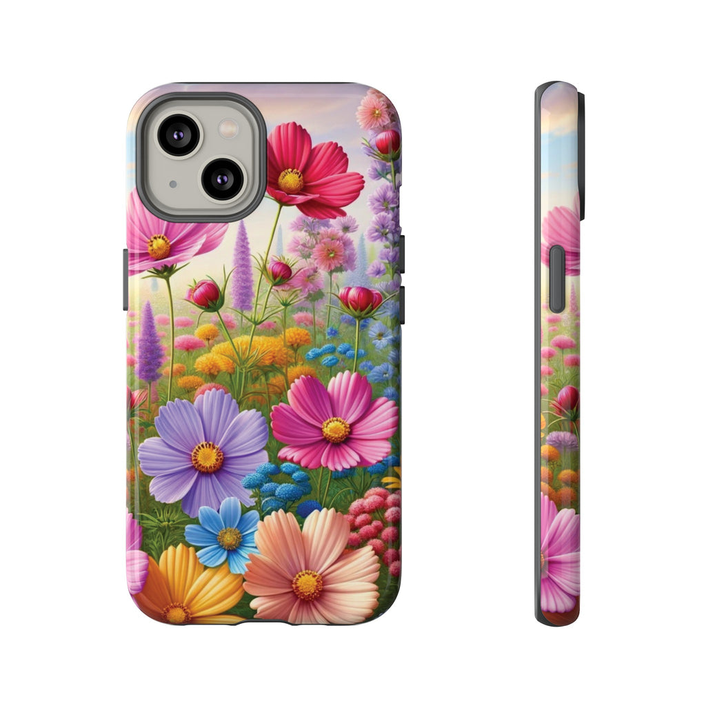 Bright Floral Phone Case Durable for iPhone Samsung Gift iPhone 15, 14, 13 Samsung Pixel Gift for Mom Accessory Gift for Her