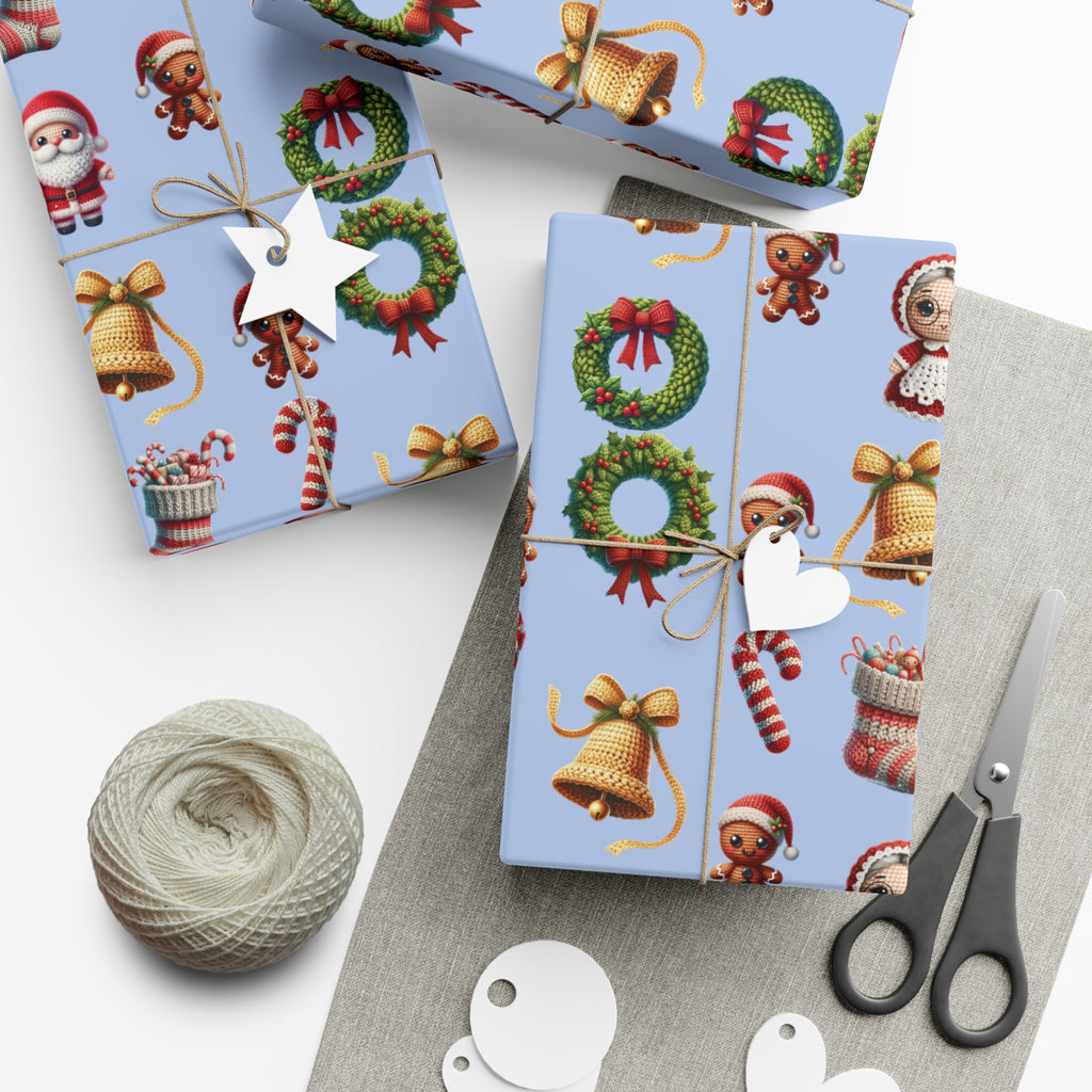 Christmas 3D Illusion Boho Wrapping Paper Stylish Holiday Gift Wrap with Festive Design | Premium Quality, Easy to Cut & Fold | Perfect for Christmas Presents - MRSBYVALLE