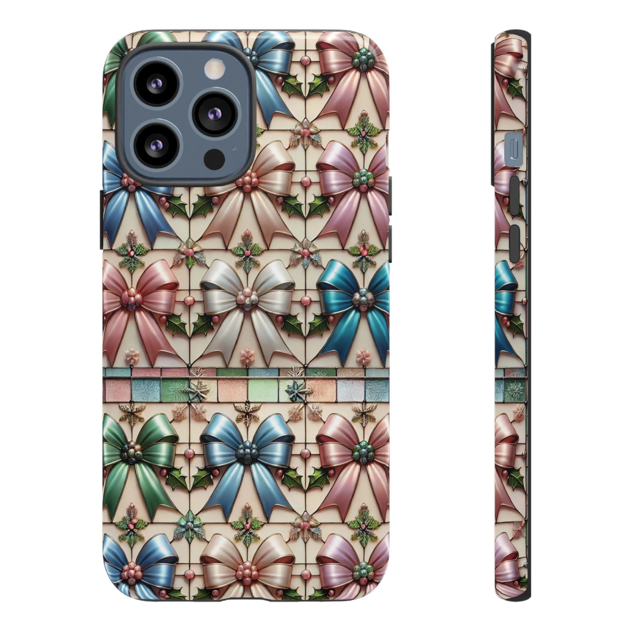 Coquette Bows Pastel Phone Case for iPhone 17 ,  15 14 13 12  21 23 Samsung, and Pixel | Stylish Protective Cover Gift for Her Perfect for Floral Lover