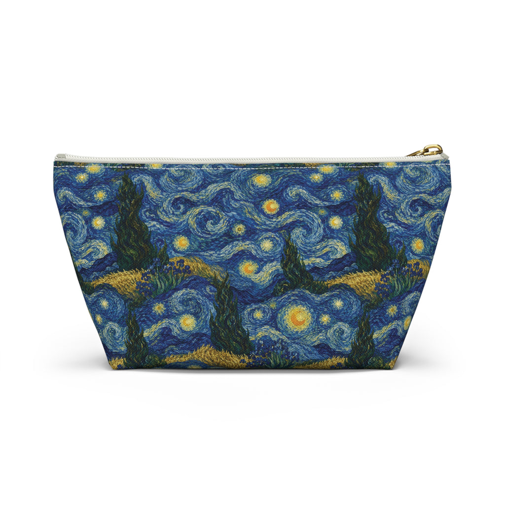 Van Gogh Illusion Art Lover Accessory Pouch — Elegant T‑Bottom Design