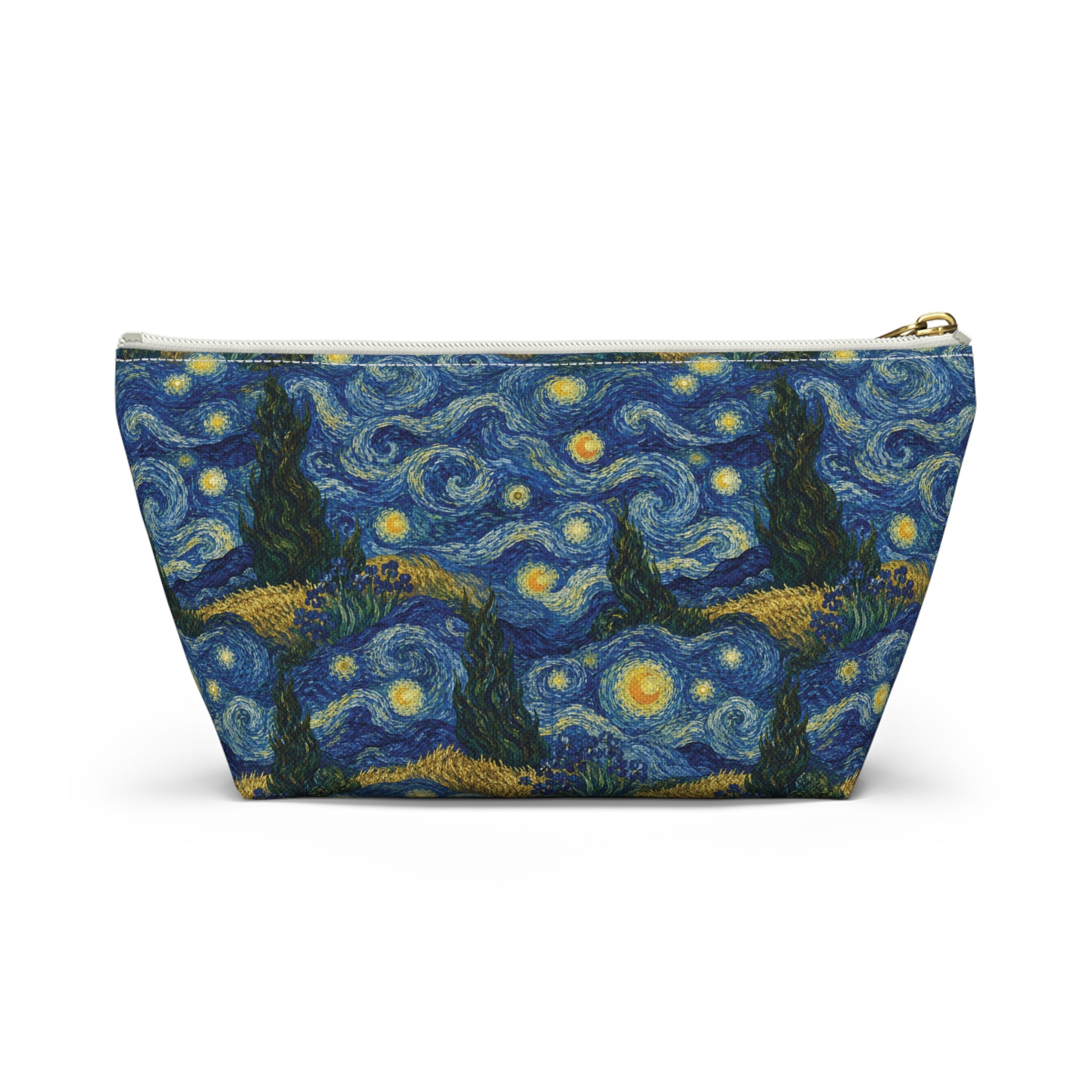 Van Gogh Illusion Art Lover Accessory Pouch — Elegant T‑Bottom Design