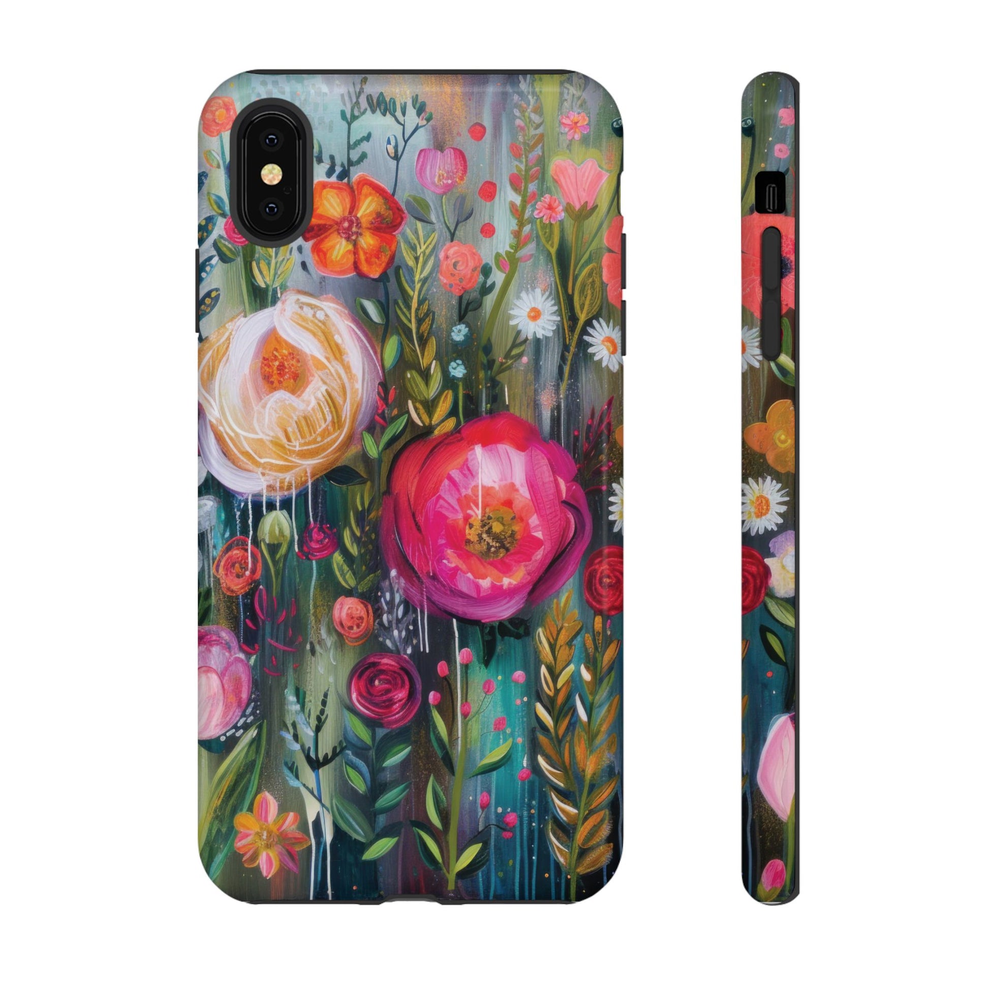 Watercolor Boho Floral Phone Case for iPhone 16 15 14 13 12  21 23 Samsung, and Pixel | Stylish Protective Cover Gift for Her Perfect for Floral Lover - MRSBYVALLE