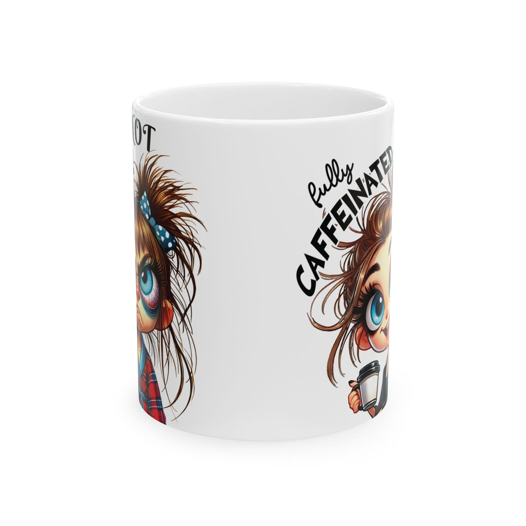 Funny Sarcastic Coffee Mug Not Before My Coffee, OK Fully Caffeinated' | Novelty Gift for Coffee Lovers, Office, Home | 11oz & 15oz Cup for Mom