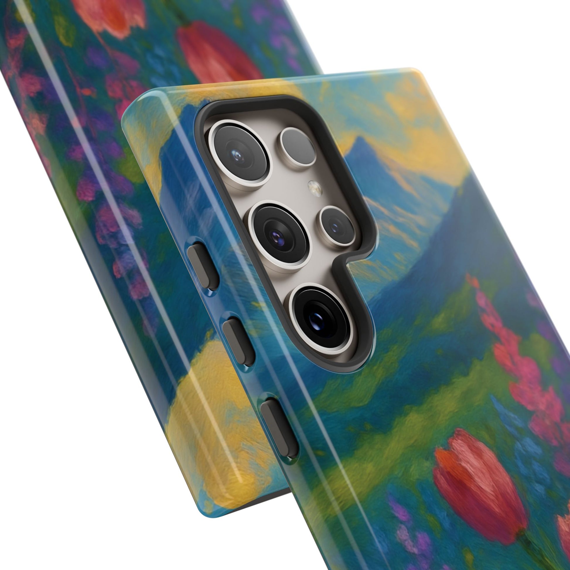 Mountains Wildflowers Phone Case | Vibrant Botanical Floral Design | Nature-Inspired Protective Cover for iPhone & Samsung | Trendy Aesthetic Gift Idea