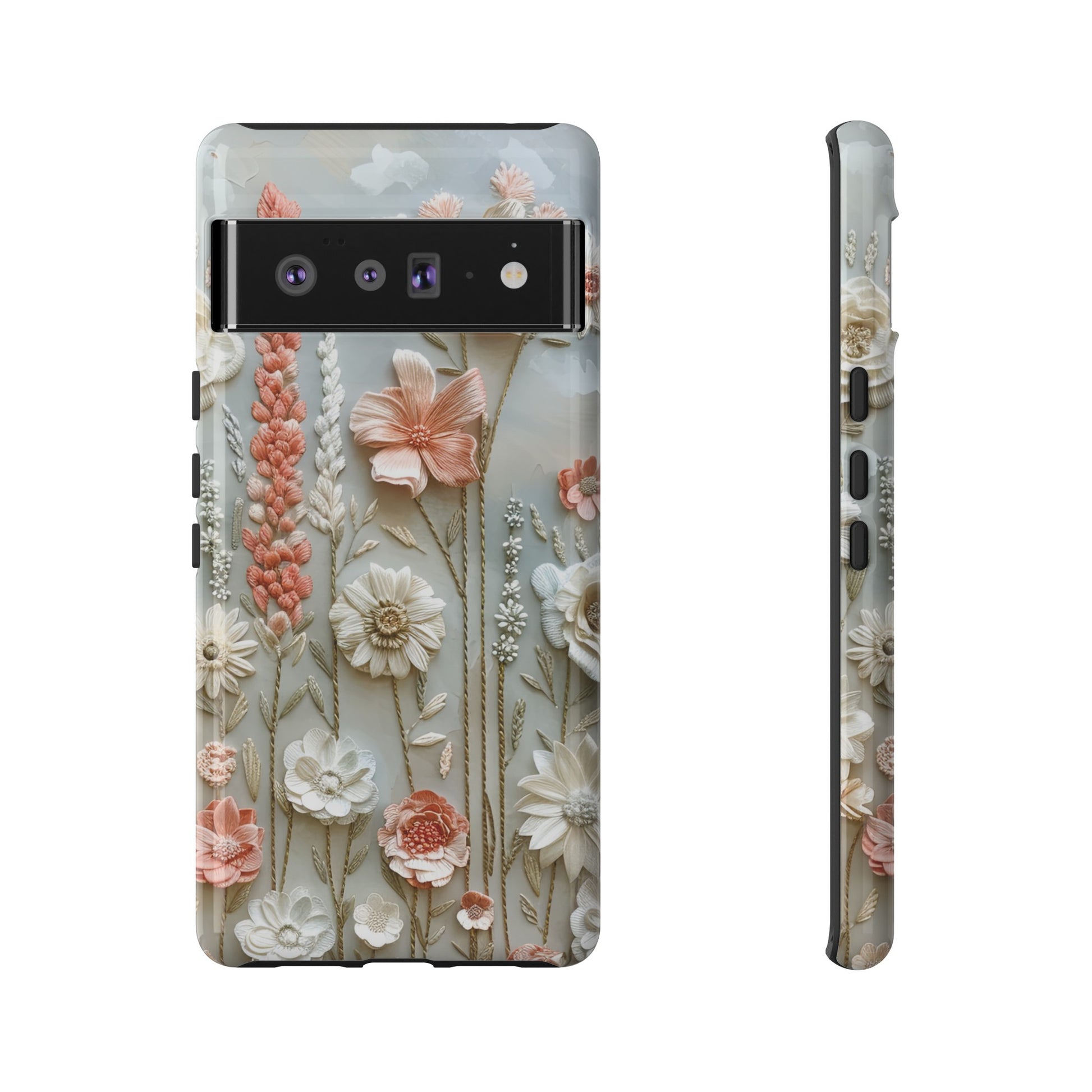 Pastel Wildflowers Protective Phone Case Gift for Her Phone 15, Samsung iPhone Samsung Gift for Her Case iPhone 15, Samsung iPhone Samsung Accessory Gift for Her
