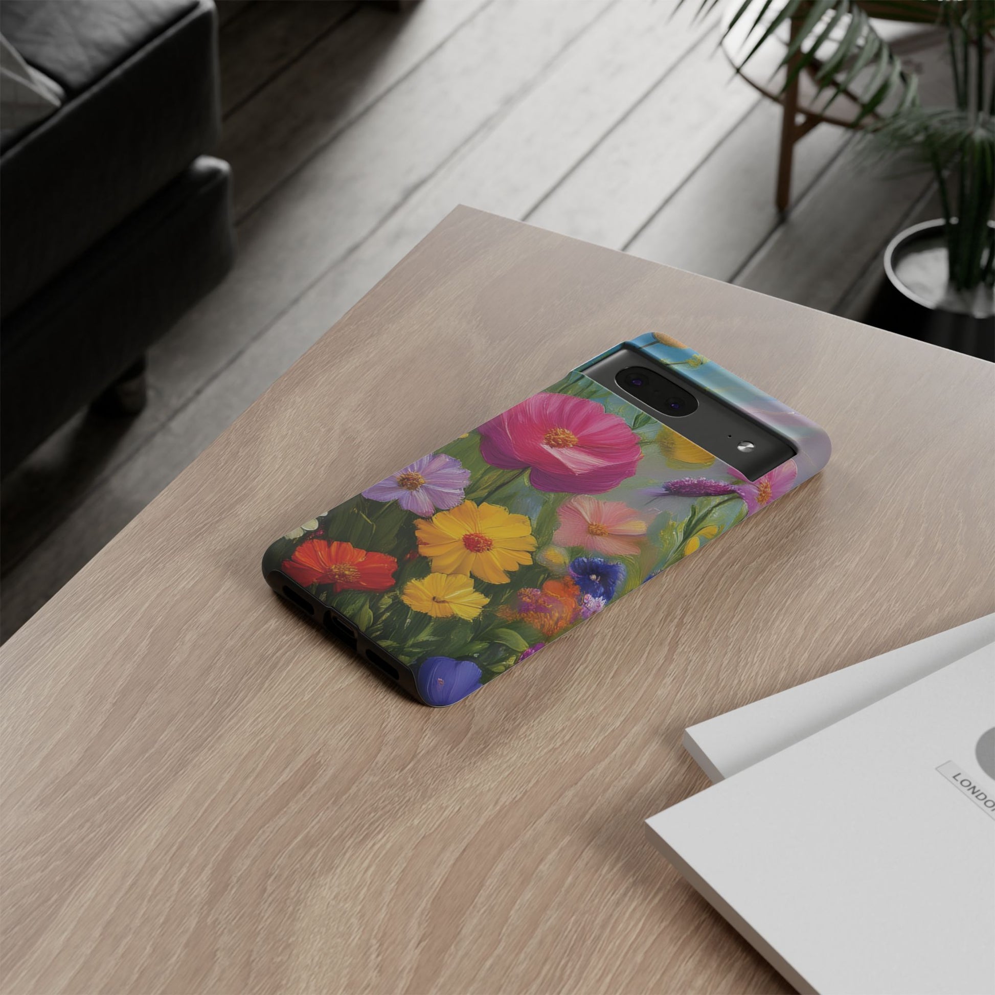 Vibrant Wildflower Painting Phone Case Hand-Painted Floral Art Design | Bright Nature-Inspired Cover | Perfect Gift for Flower Lovers iPhone & Galaxy