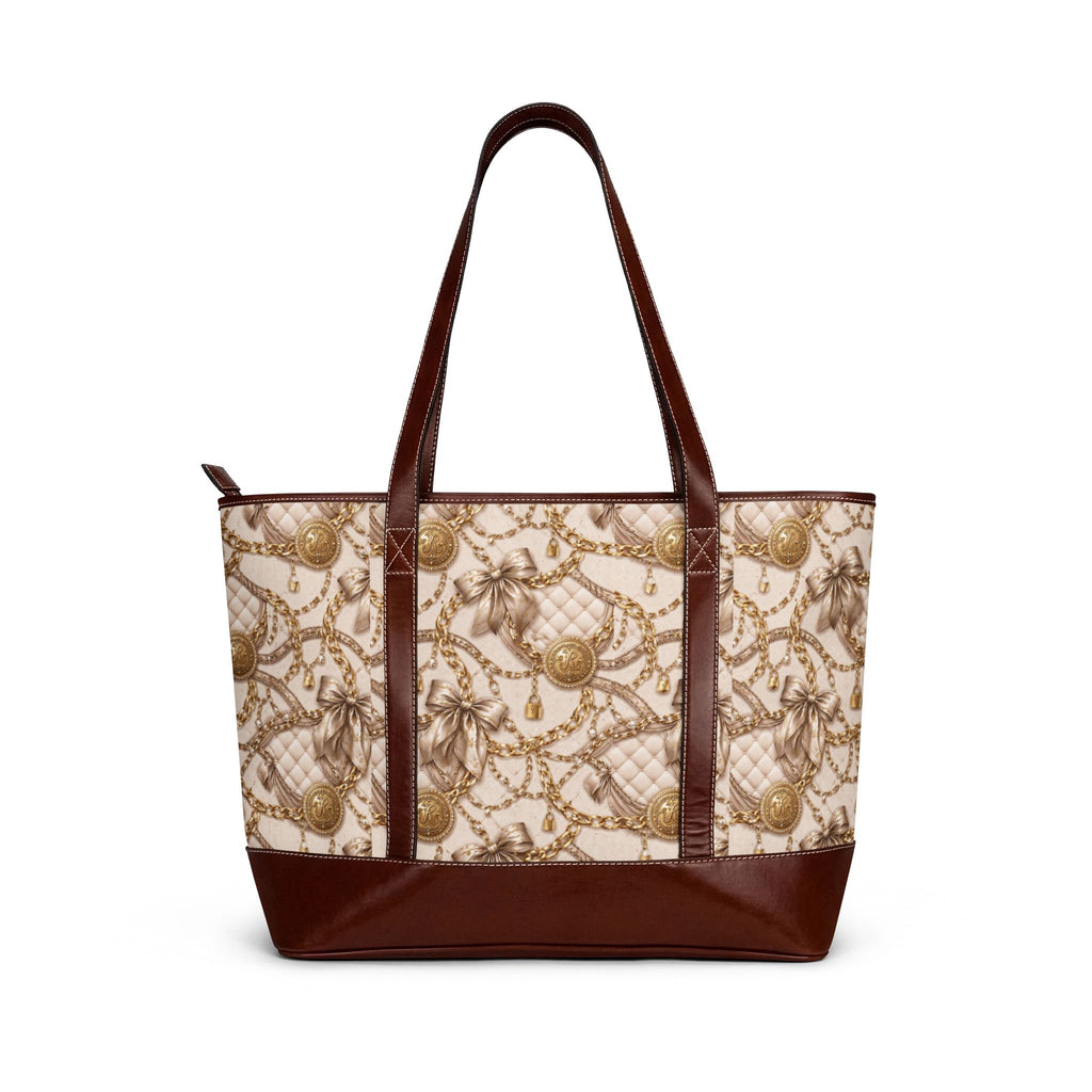 White Bows and Gold Chain Illusion Handbag Chic