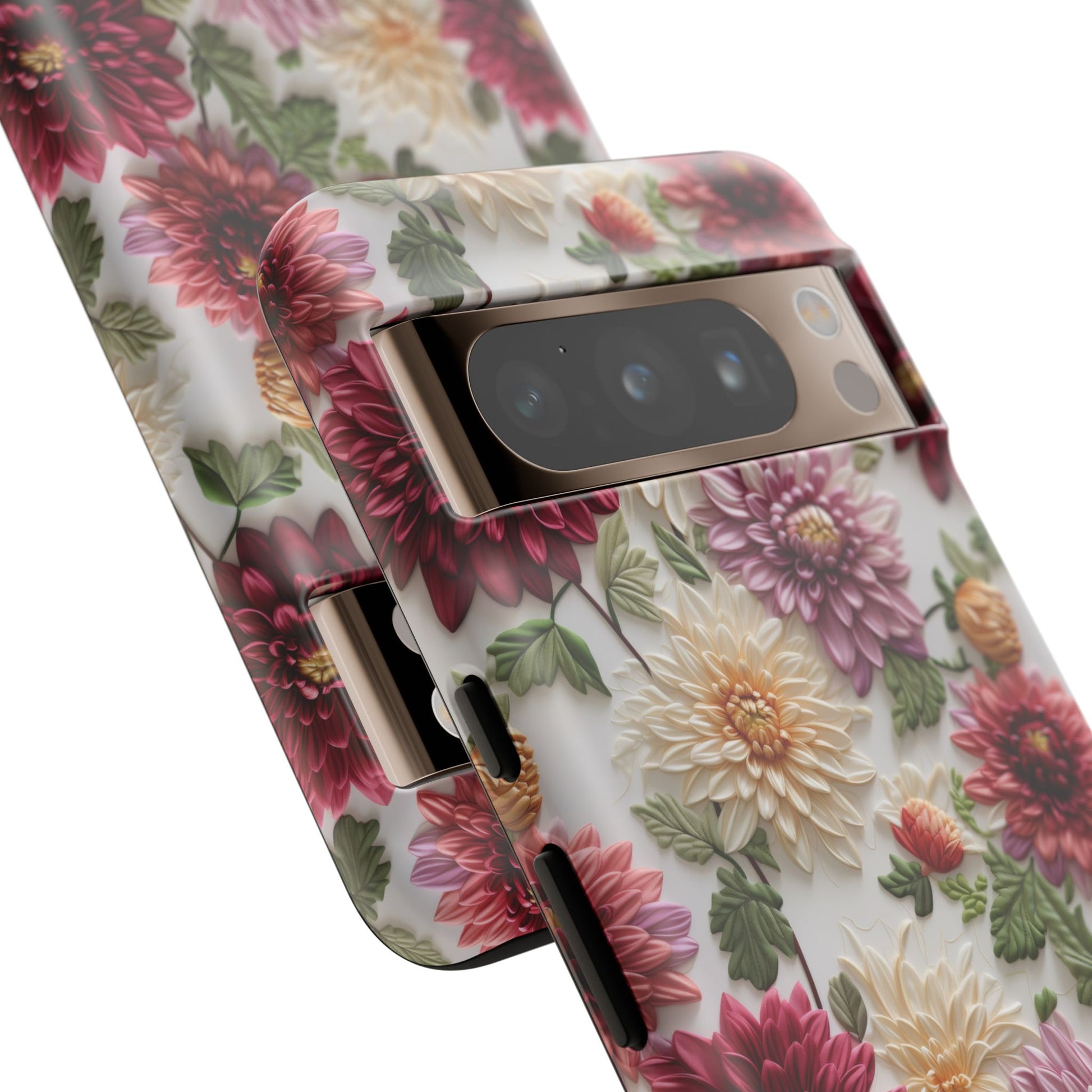 Floral Fall Phone Case for iPhone 16 pro15 14 13 12  21 23 Samsung, and Pixel | Stylish Protective Cover Gift for Her Perfect for Floral Lover