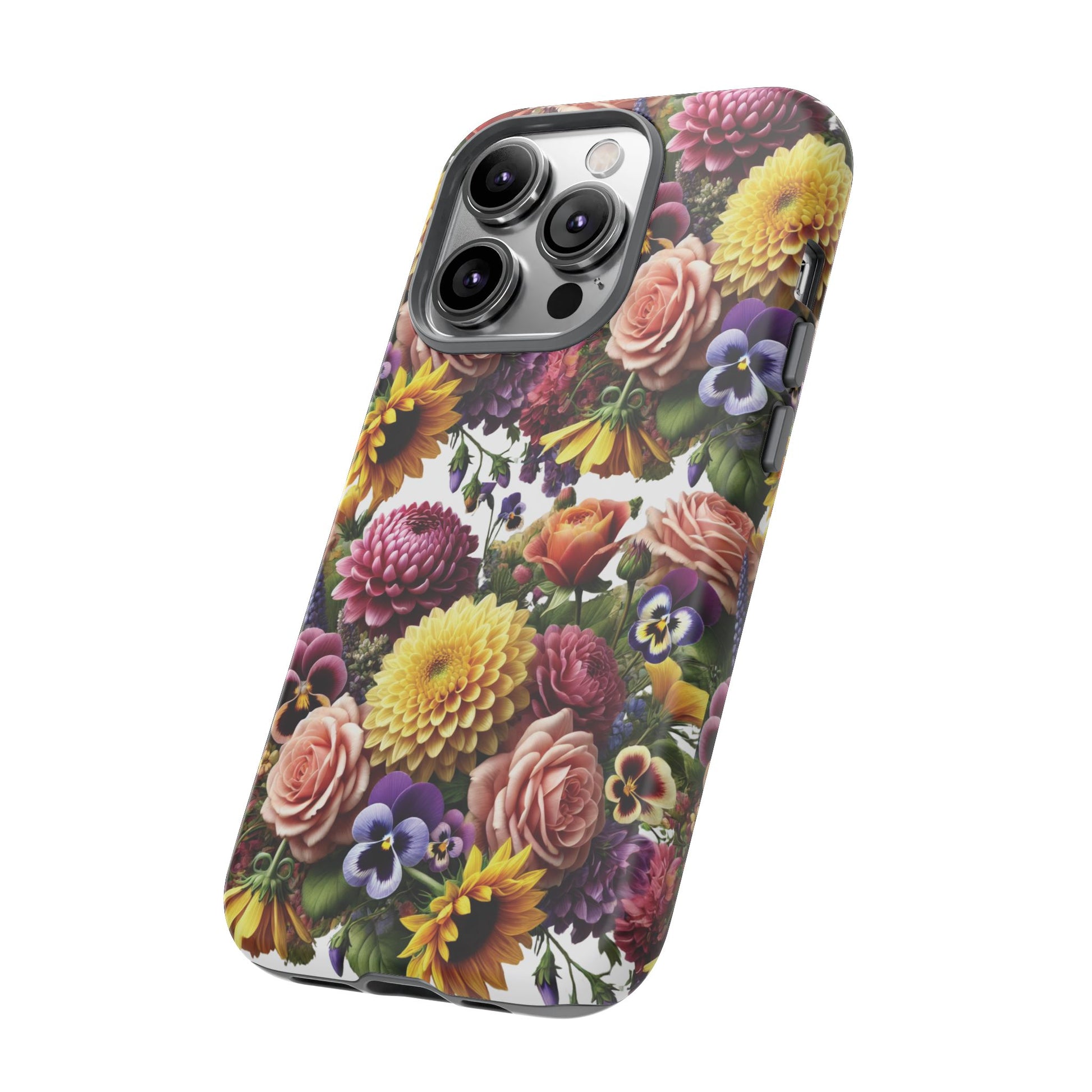 Floral Fall Phone Case for iPhone 16 15 14 13 12  21 23 Samsung, and Pixel | Stylish Protective Cover Gift for Her Perfect for Floral Lover