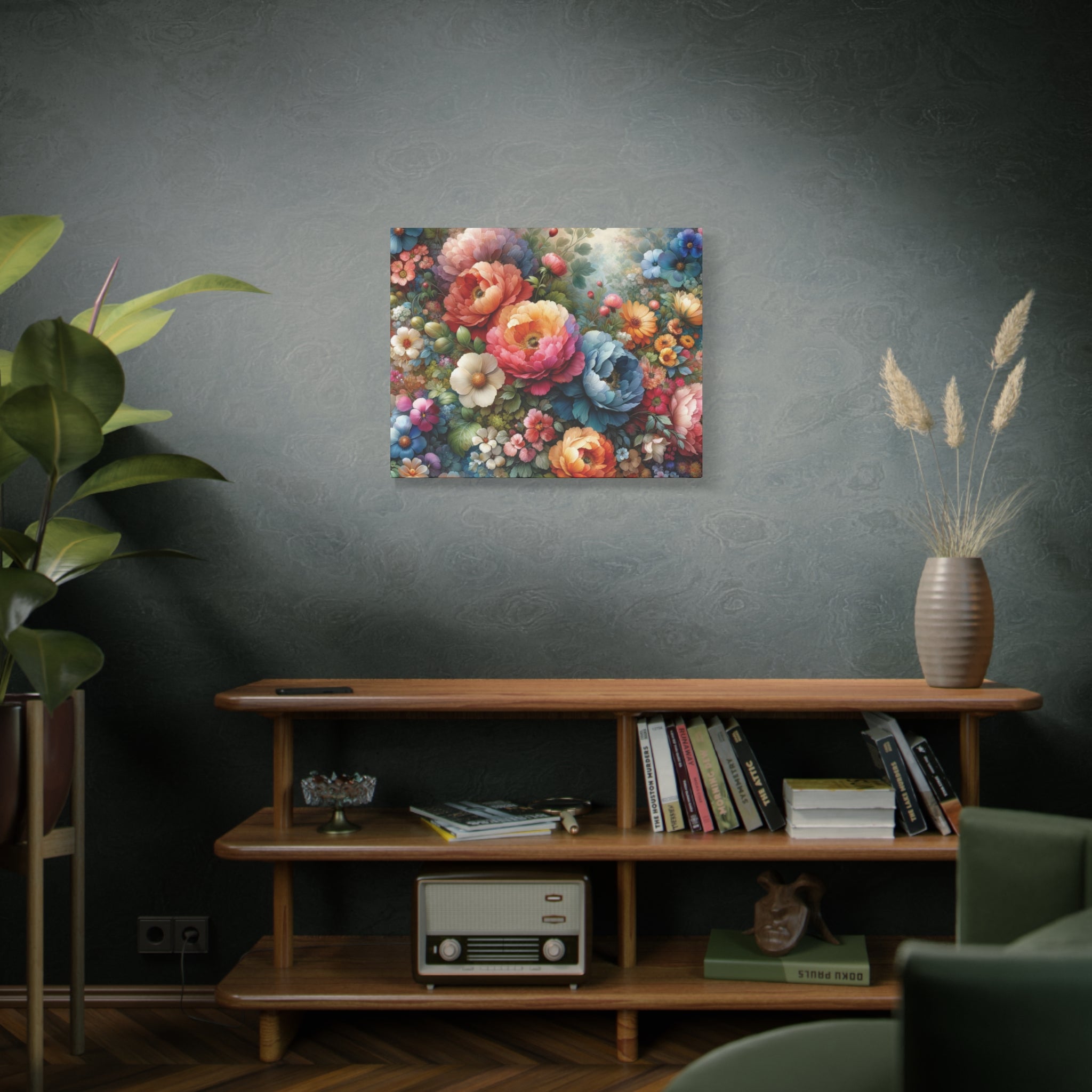 Timeless Floral Elegance High-Quality Matte Canvas Art, Ready to Hang Perfect for Home Decor, Mother's Day, Birthday Gift, Housewarming New House Decor.